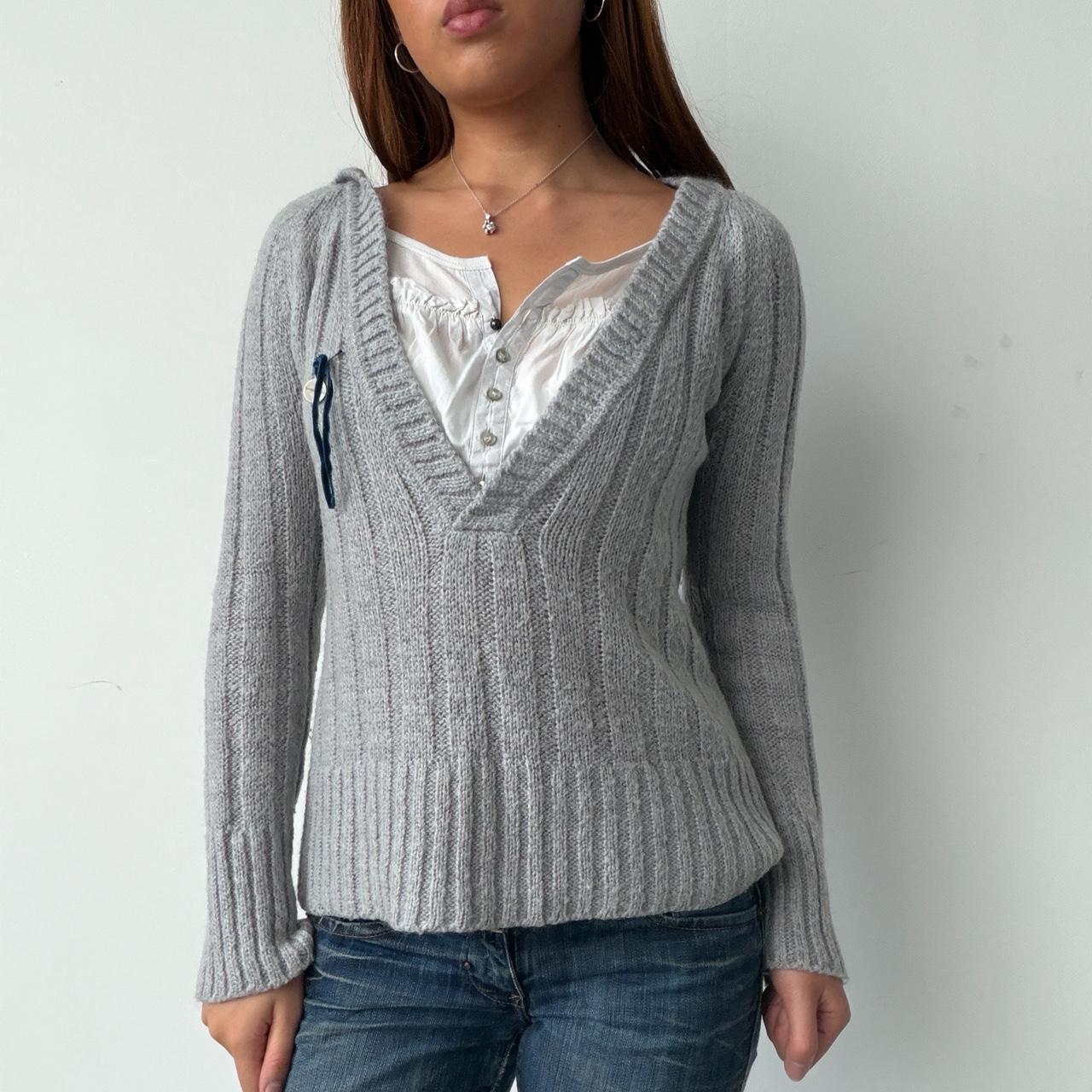 Vintage Grey Cop Copine Hooded Jumper