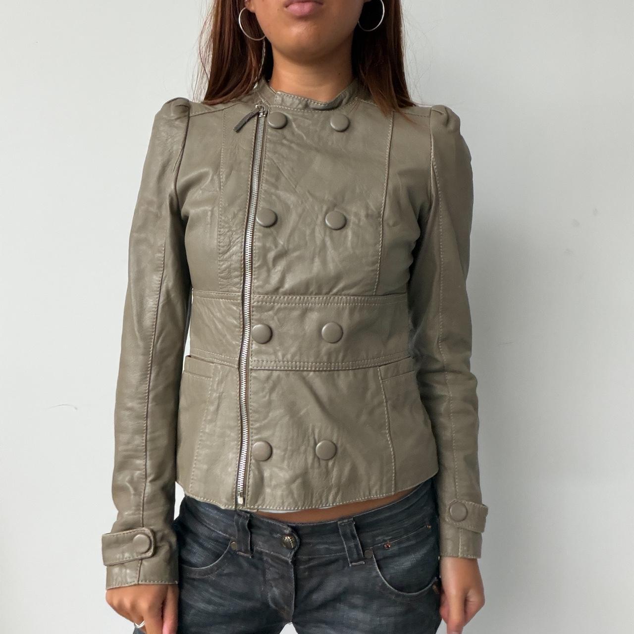Vintage Beige Grey Jacket