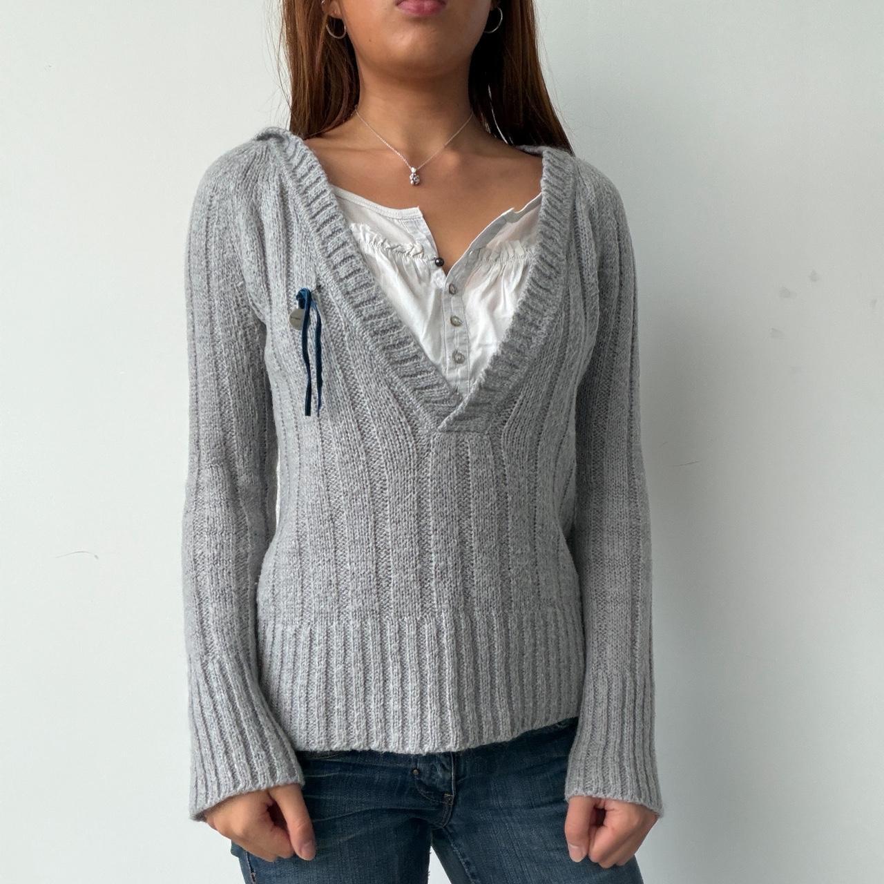 Vintage Grey Cop Copine Hooded Jumper