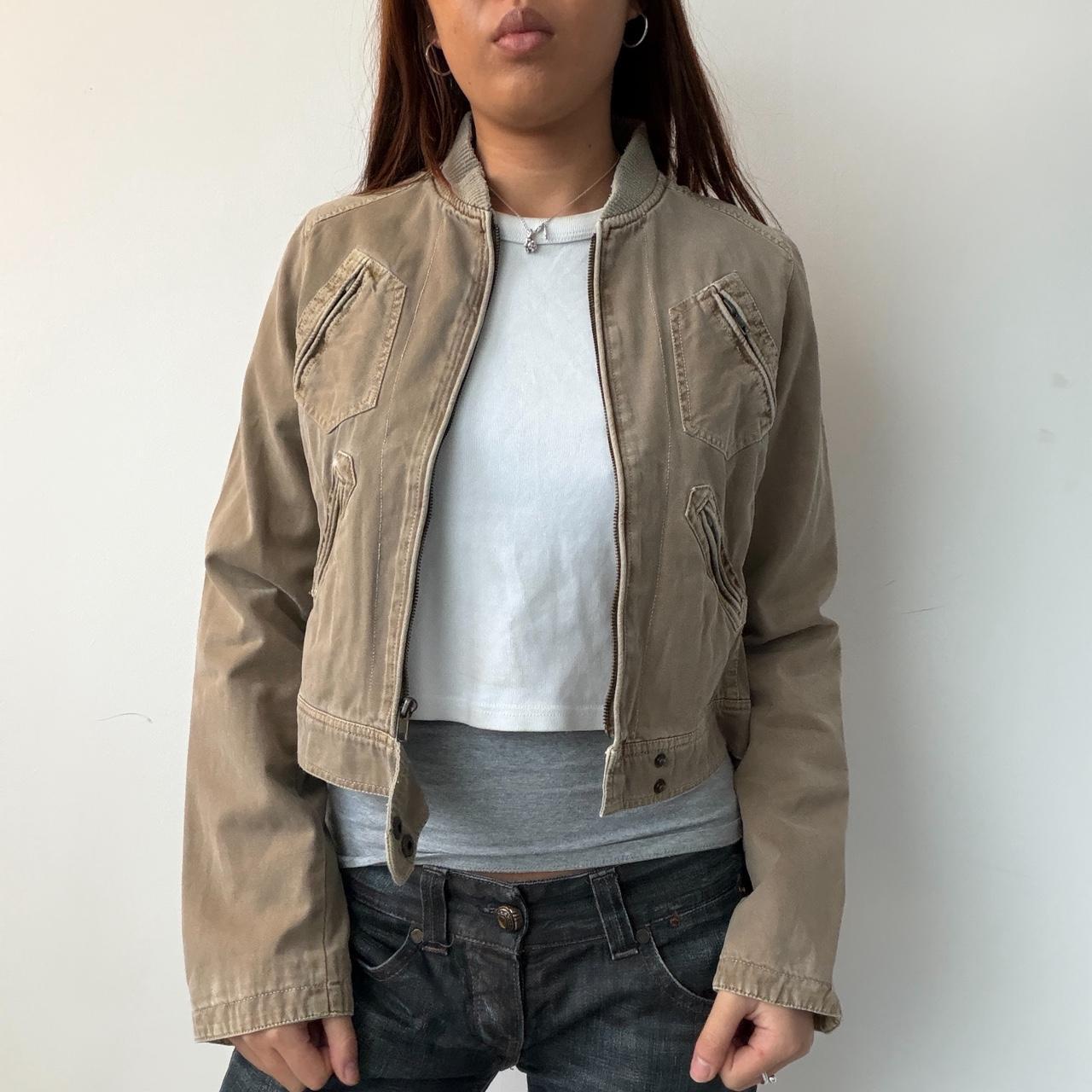 Vintage Beige Utility Jacket