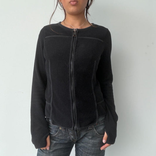 Vintage Black Cop Copine Zip Up