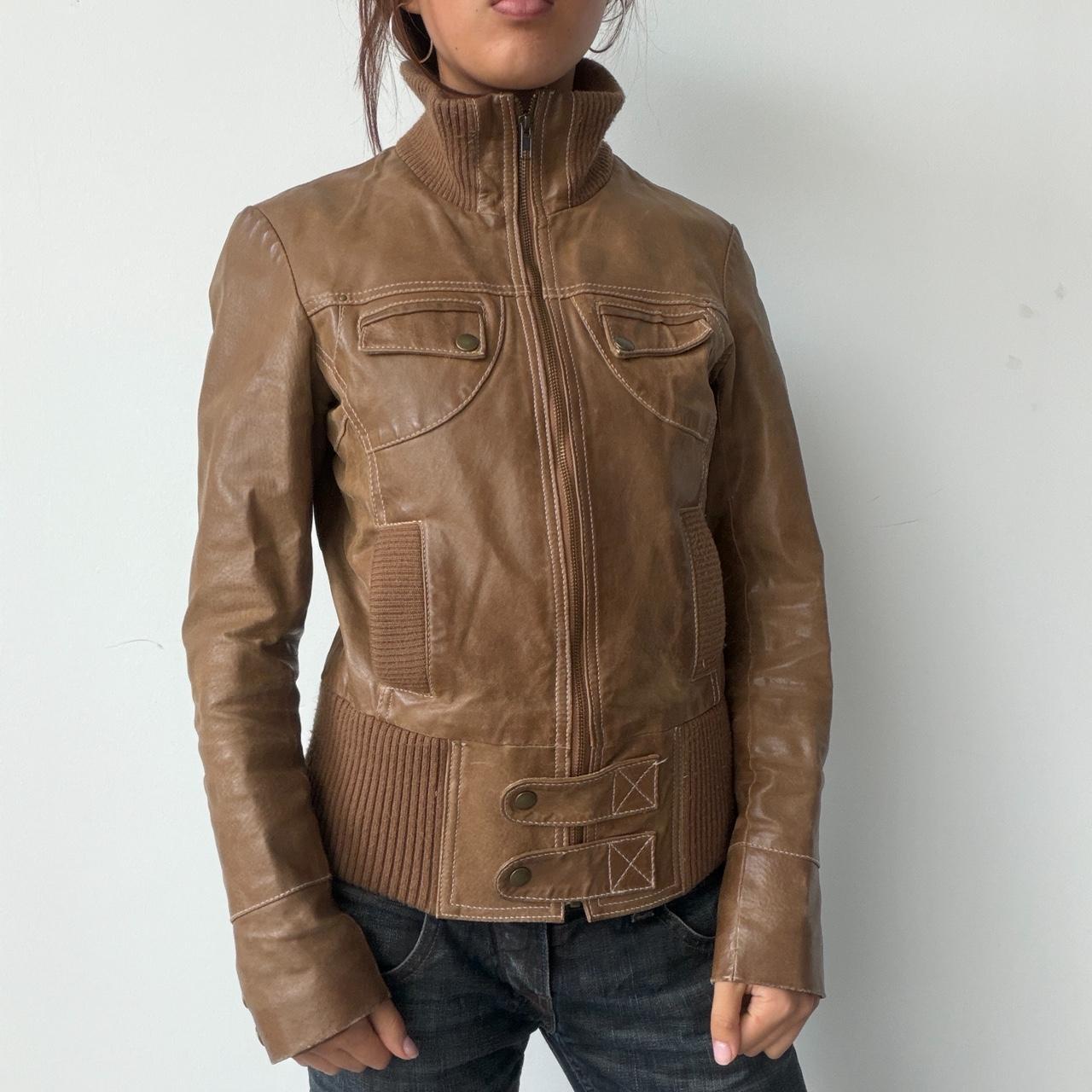 Vintage Brown Leather Jacket