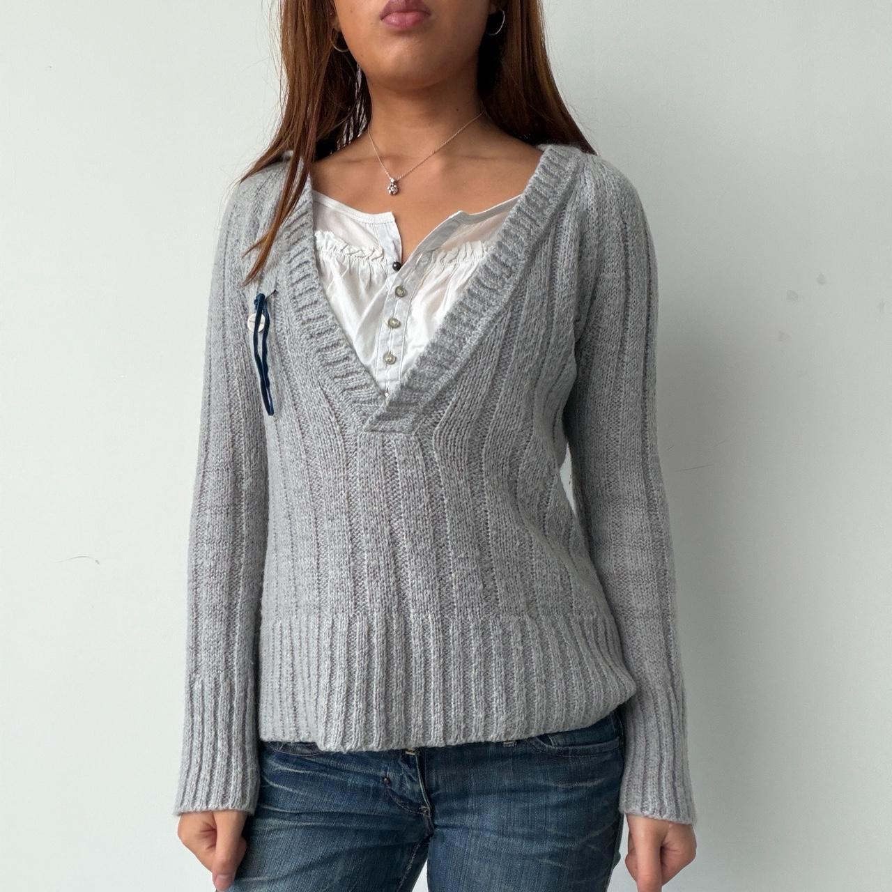 Vintage Grey Cop Copine Hooded Jumper