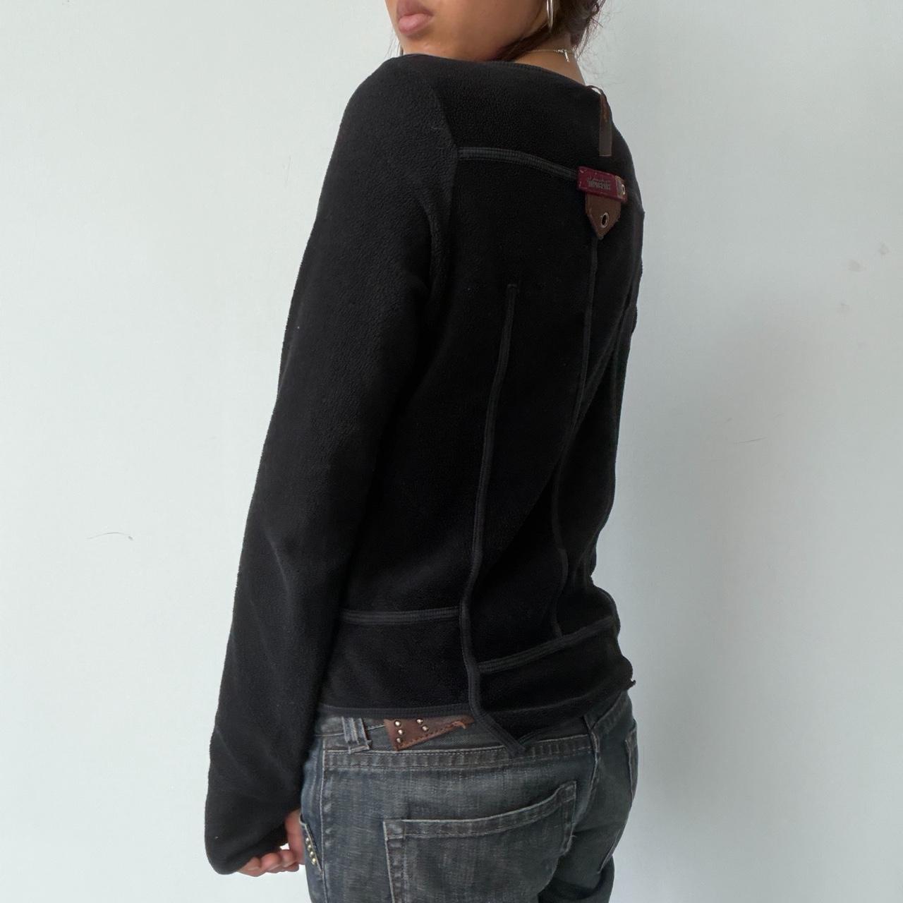 Vintage Black Cop Copine Zip Up
