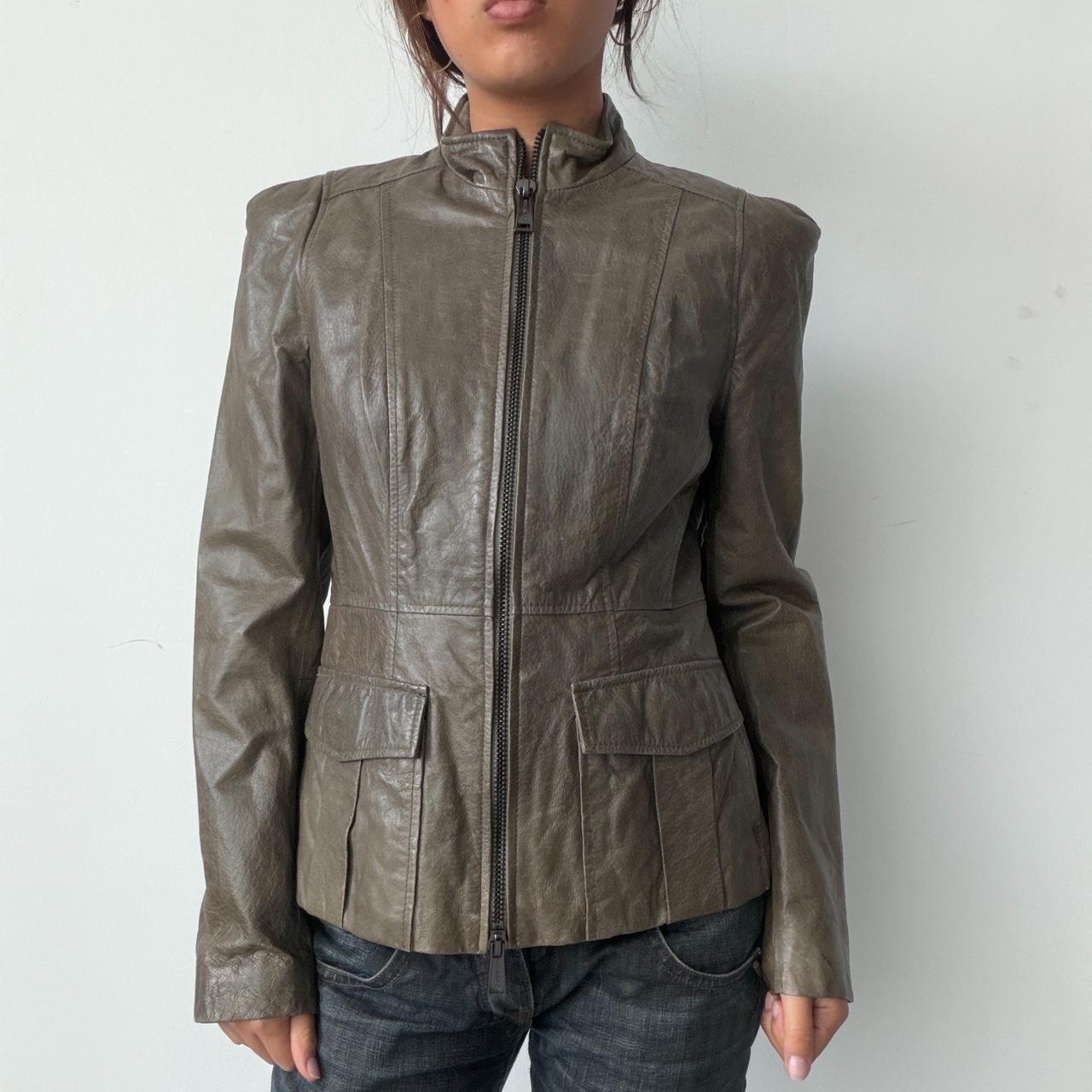 Vintage Brown Leather Jacket