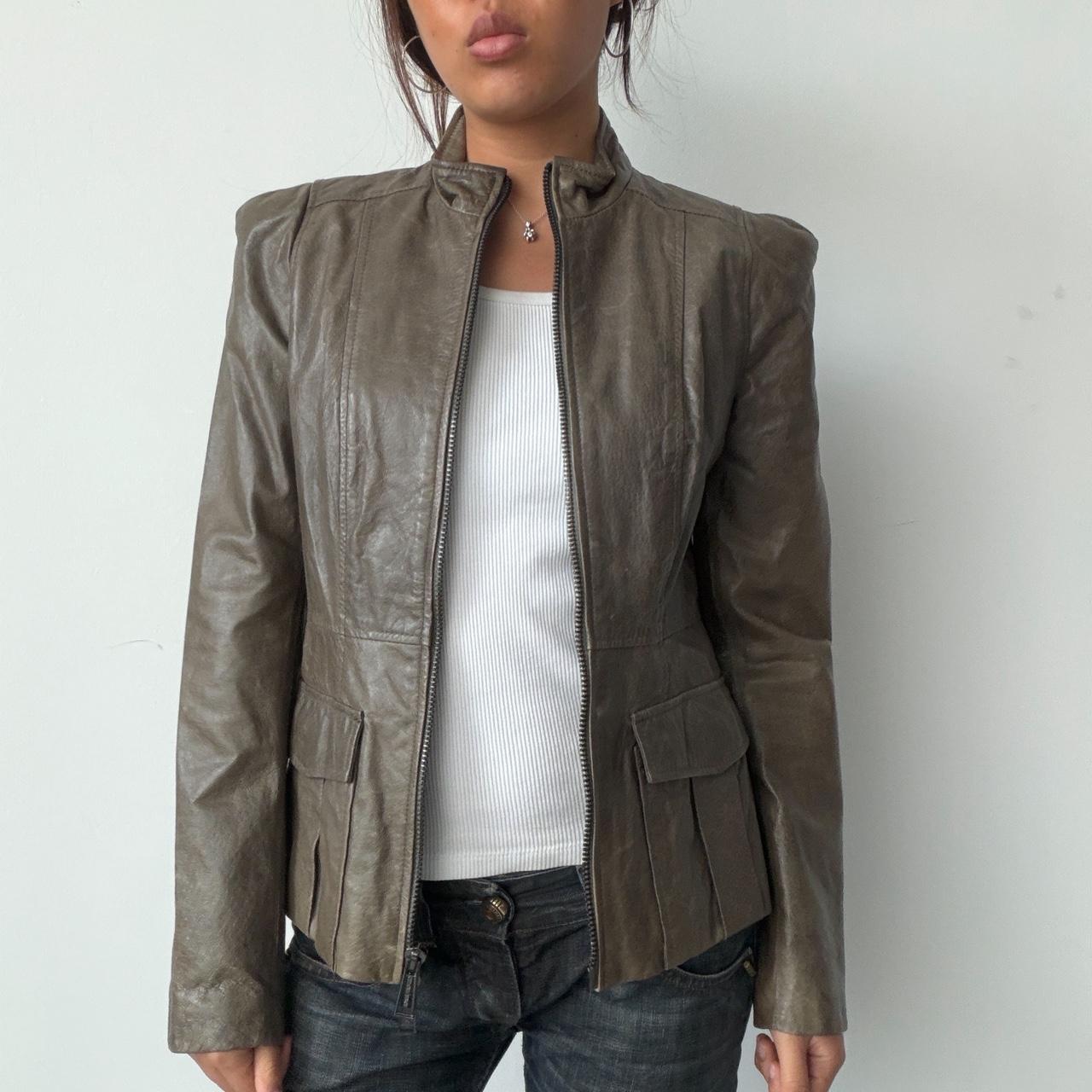 Vintage Brown Leather Jacket