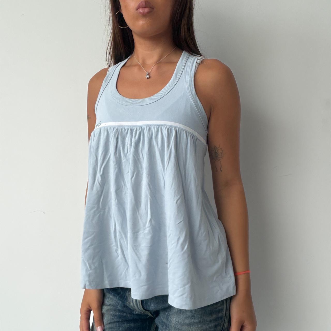 Vintage Baby Blue Cop Copine Top