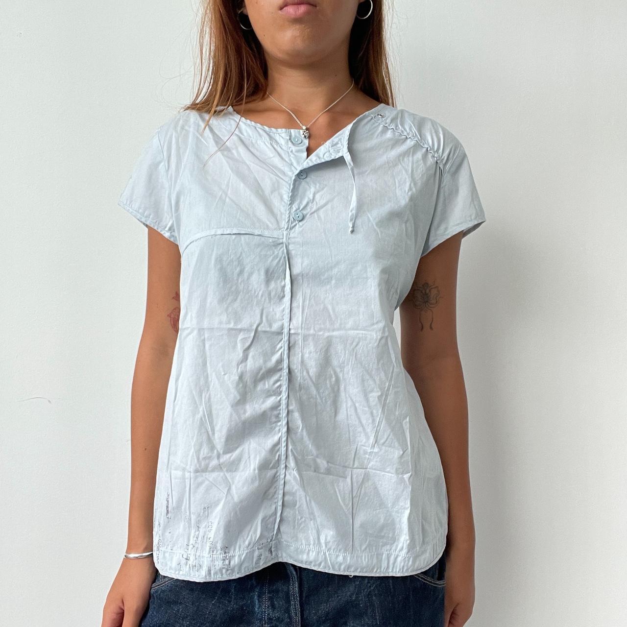 Vintage Baby Blue Cop Copine Top