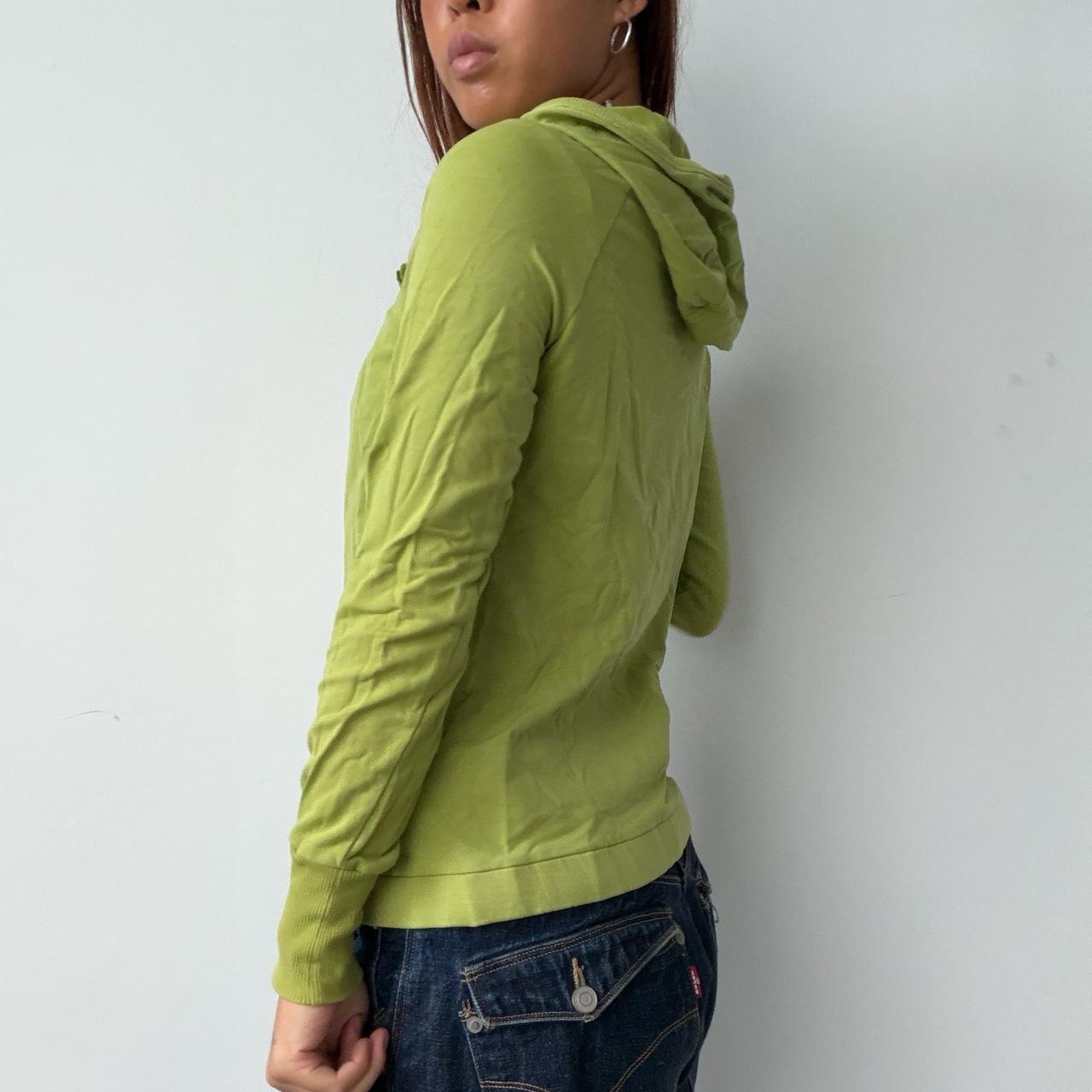 Vintage Green Zip Up Jumper