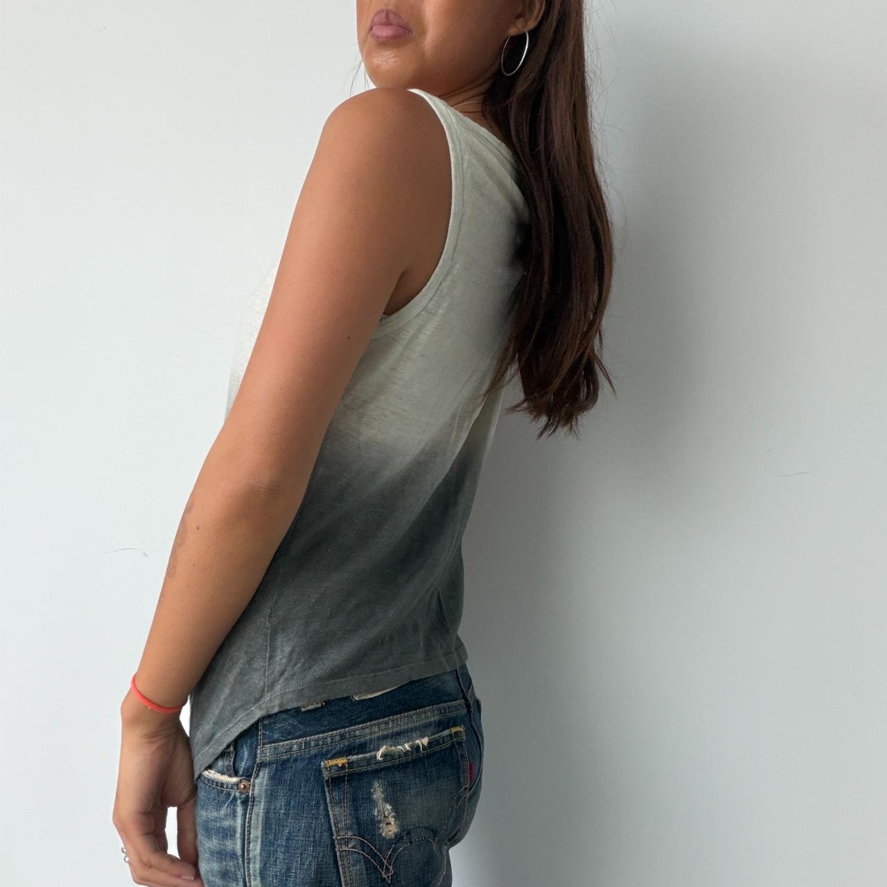 Vintage Ombre Knit Button Up