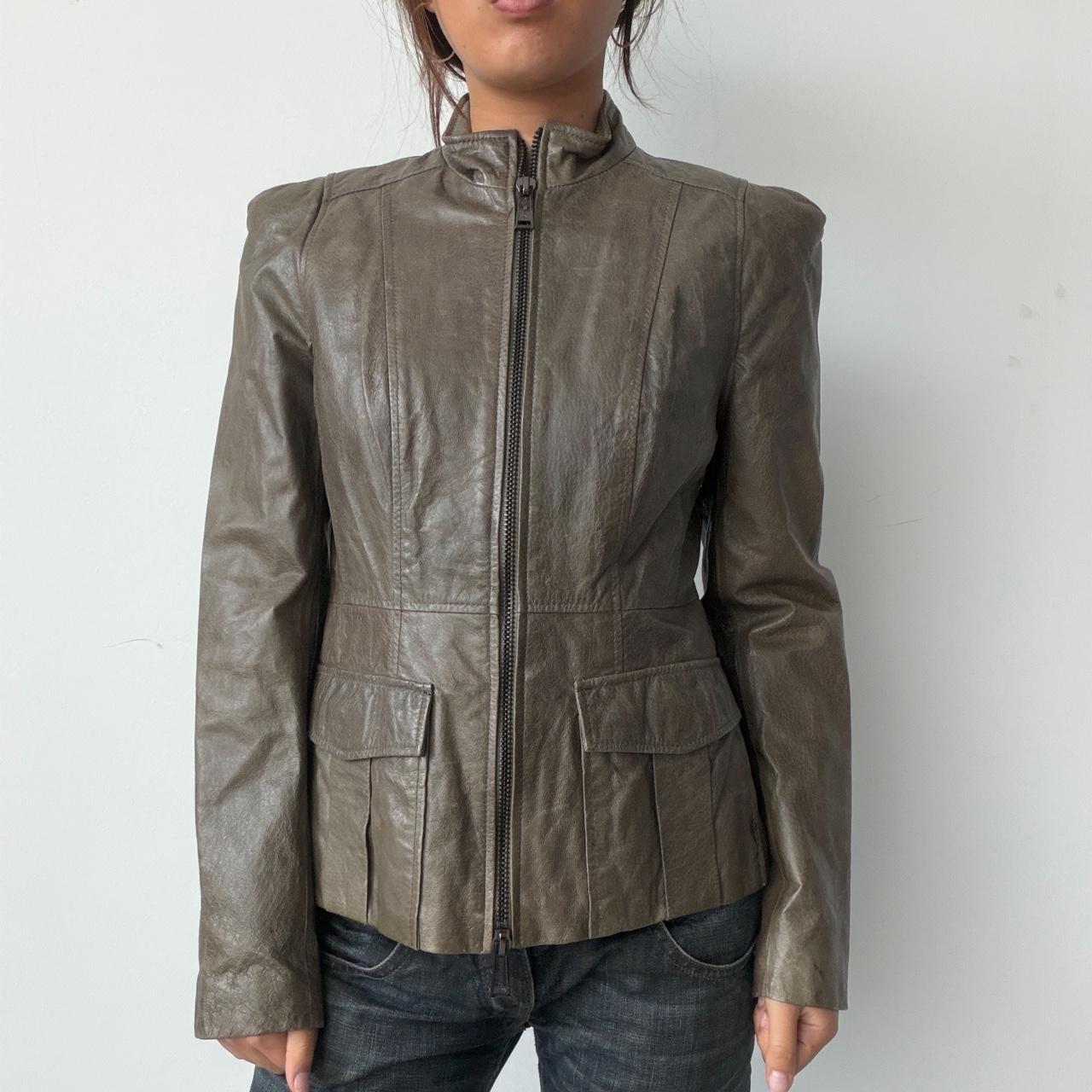 Vintage Brown Leather Jacket