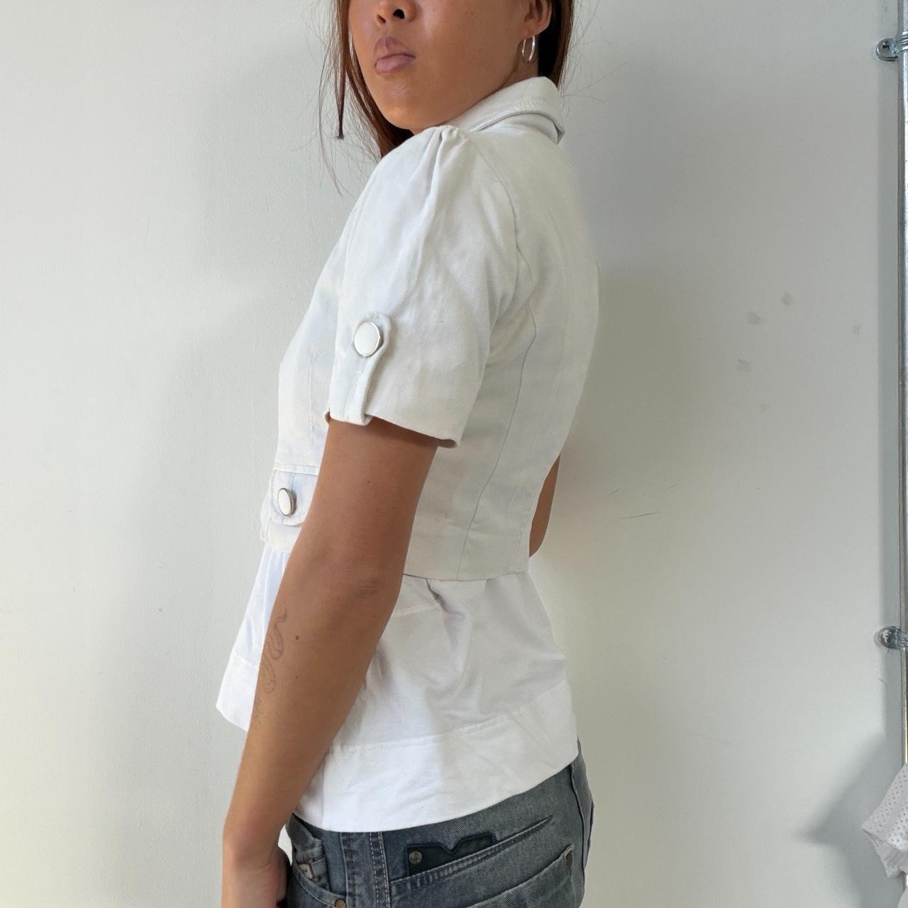 Vintage White Denim Bolero