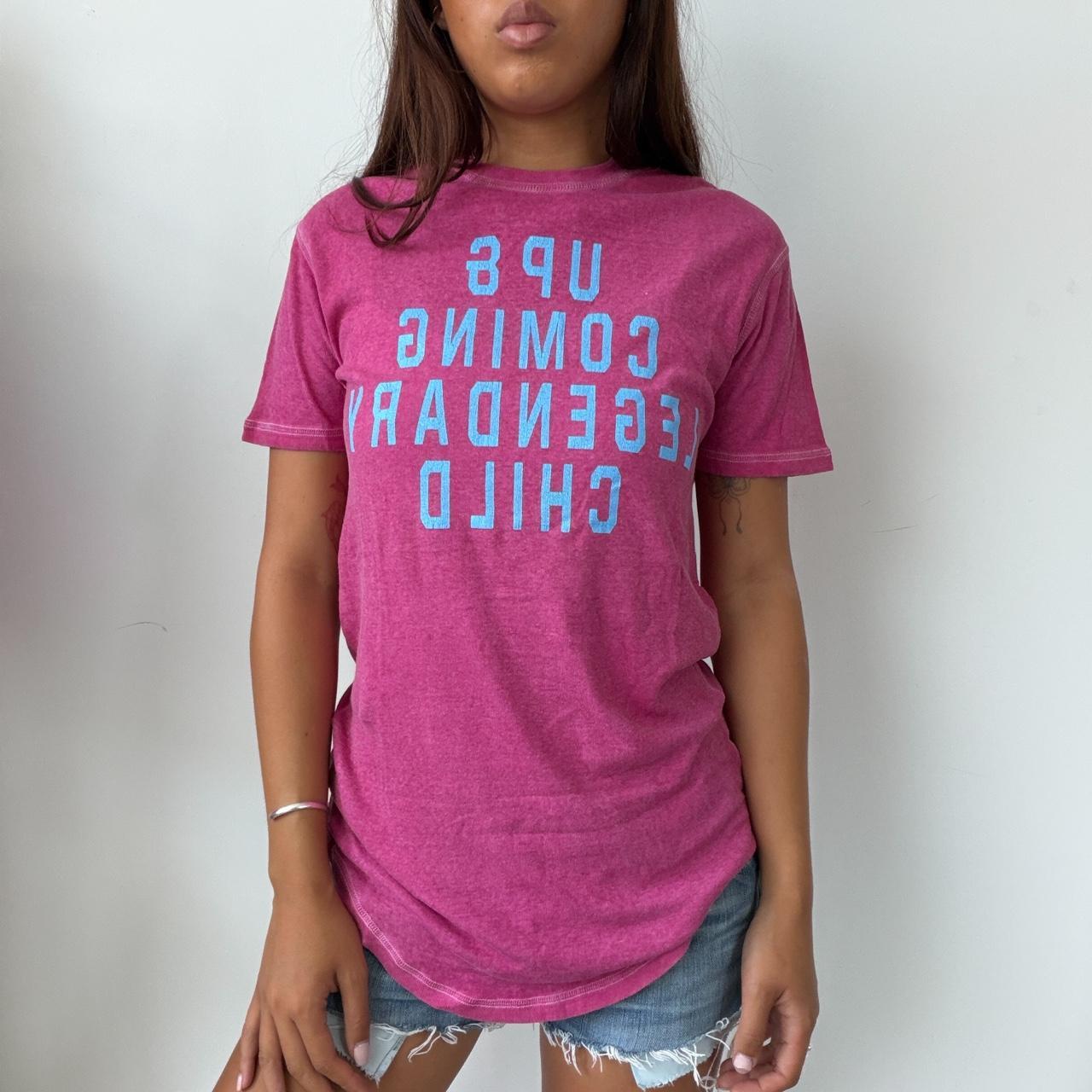 Vintage DSQUARED Graphic Pink T-Shirt