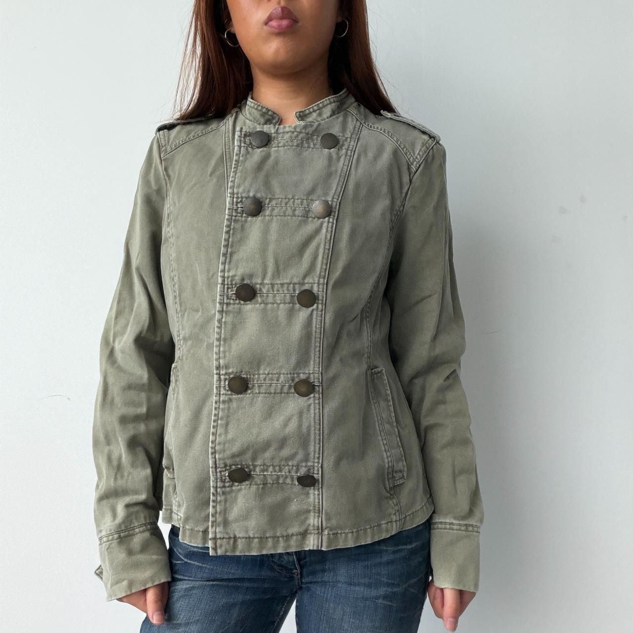 Vintage Khaki Military Jacket