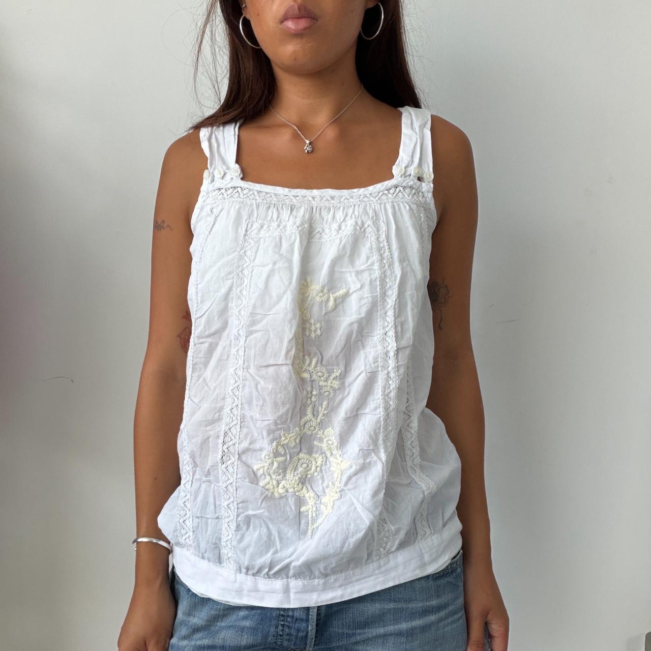 Vintage White Summer Top