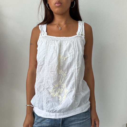 Vintage White Summer Top
