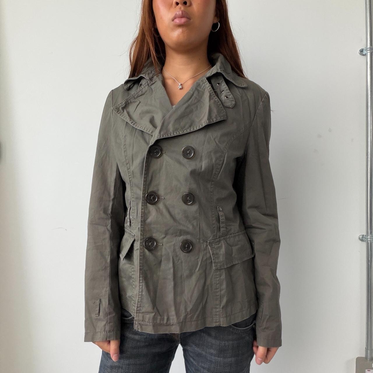 Vintage Khaki Utility Blazer