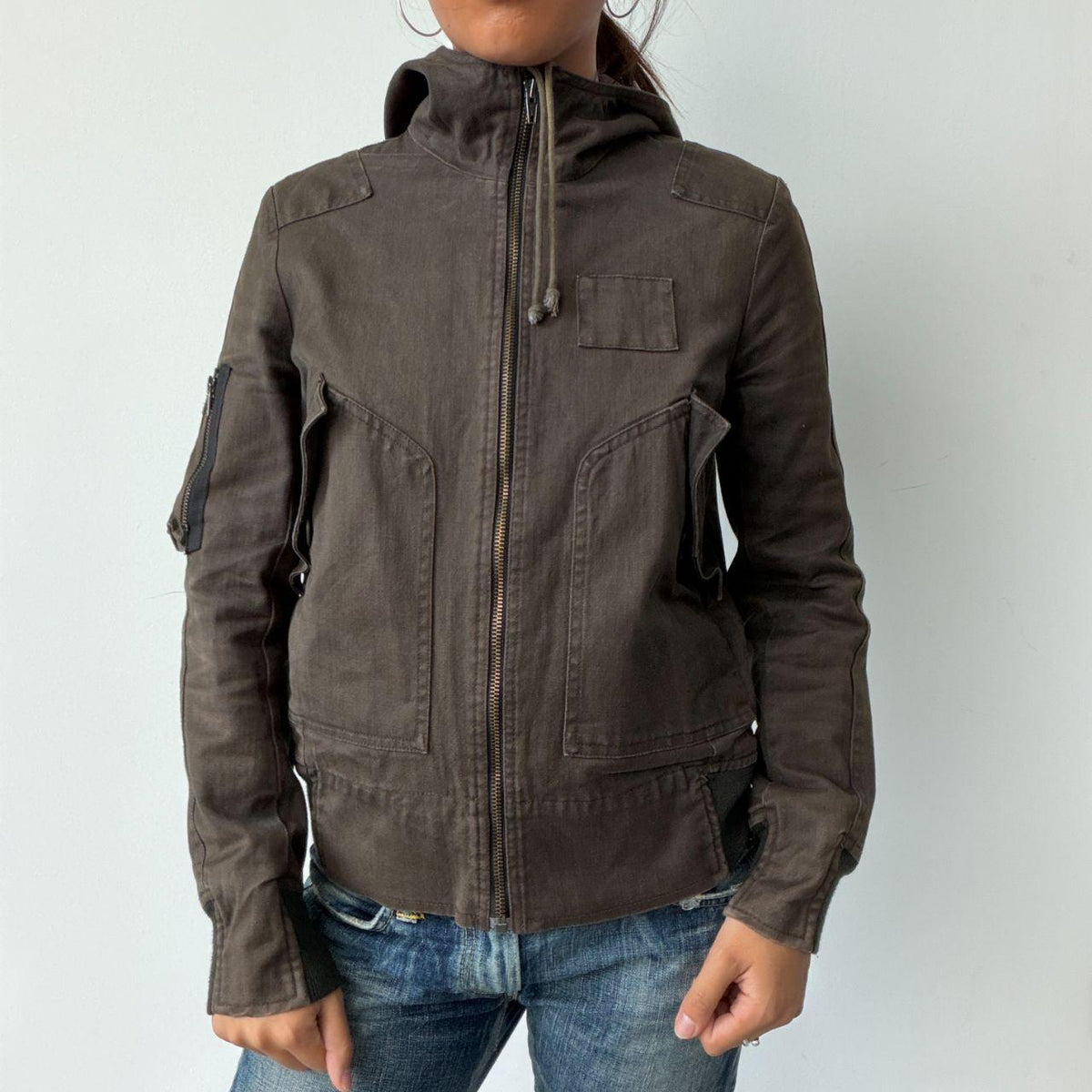 Vintage Brown Comptoir des Cotonniers  Utility Jacket