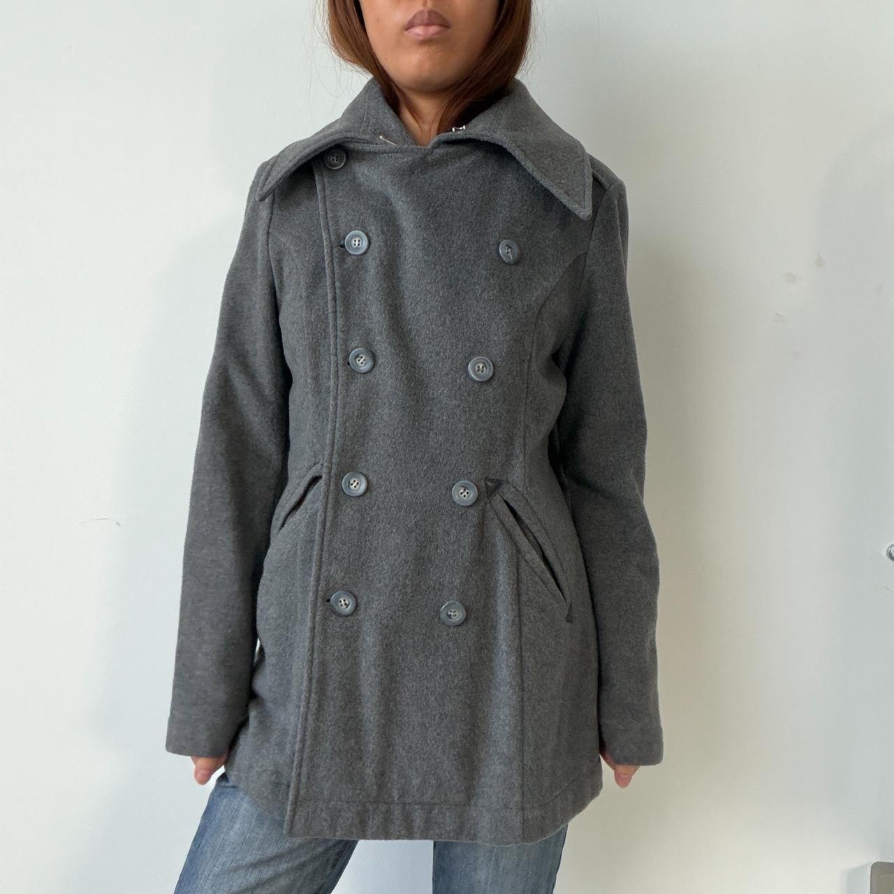 Vintage Grey Wool Coat
