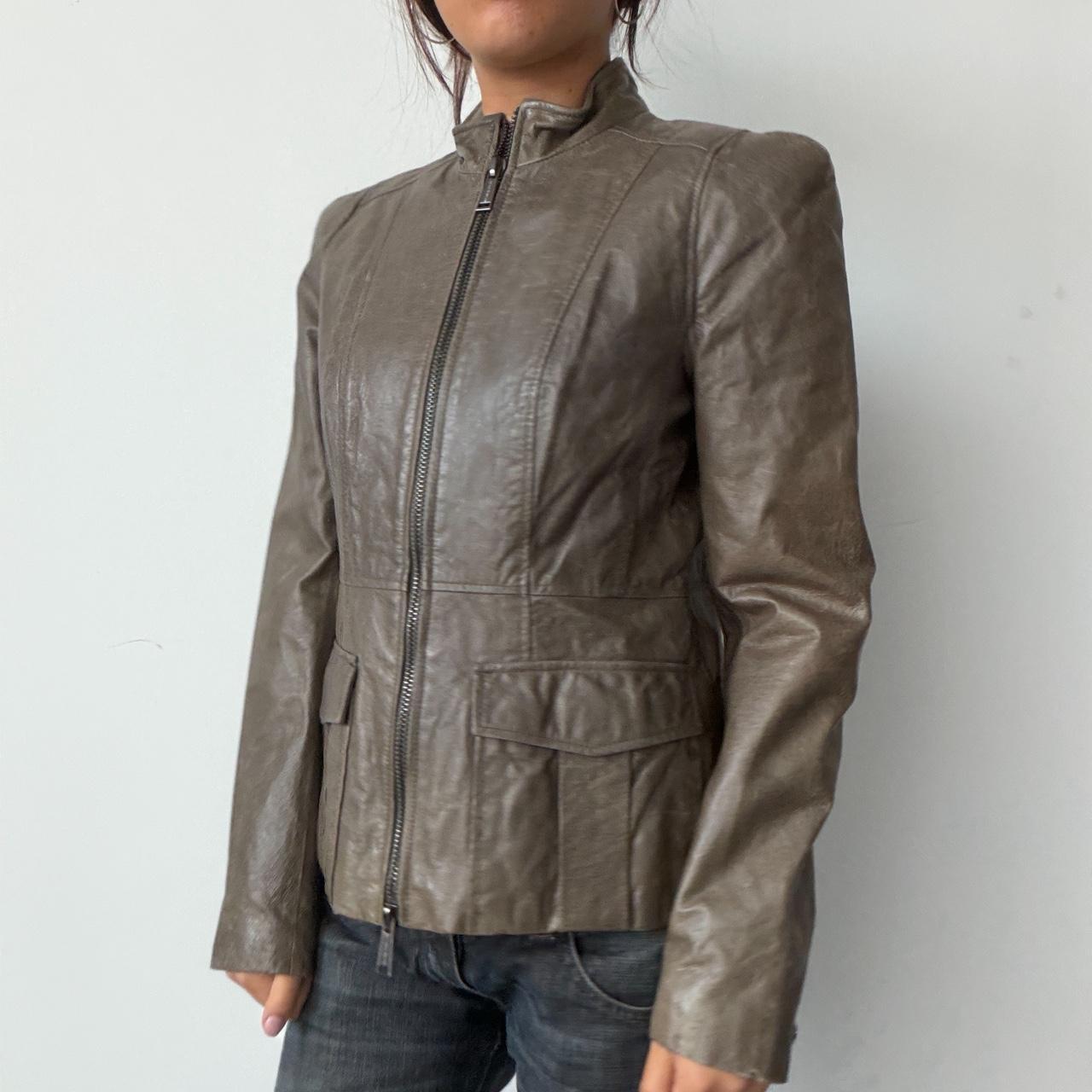 Vintage Brown Leather Jacket