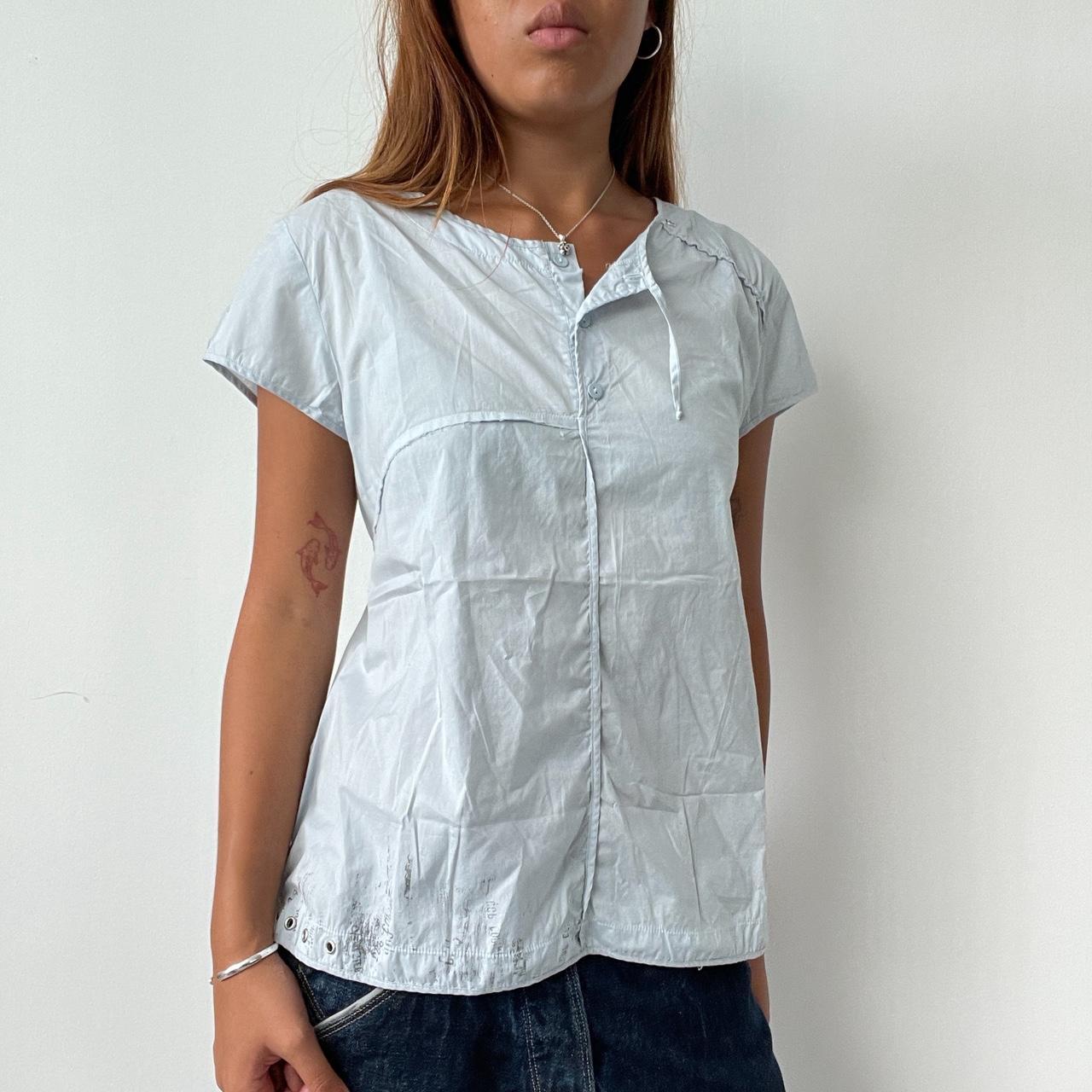 Vintage Baby Blue Cop Copine Top