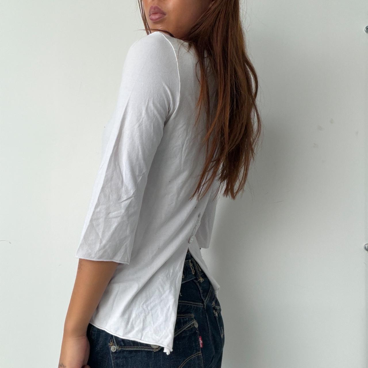 Vintage White Cop Copine Top