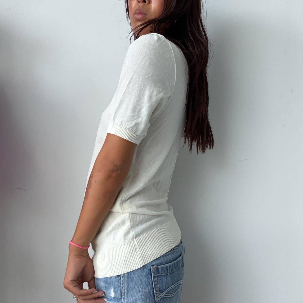 Vintage Cream Cop Copine Top