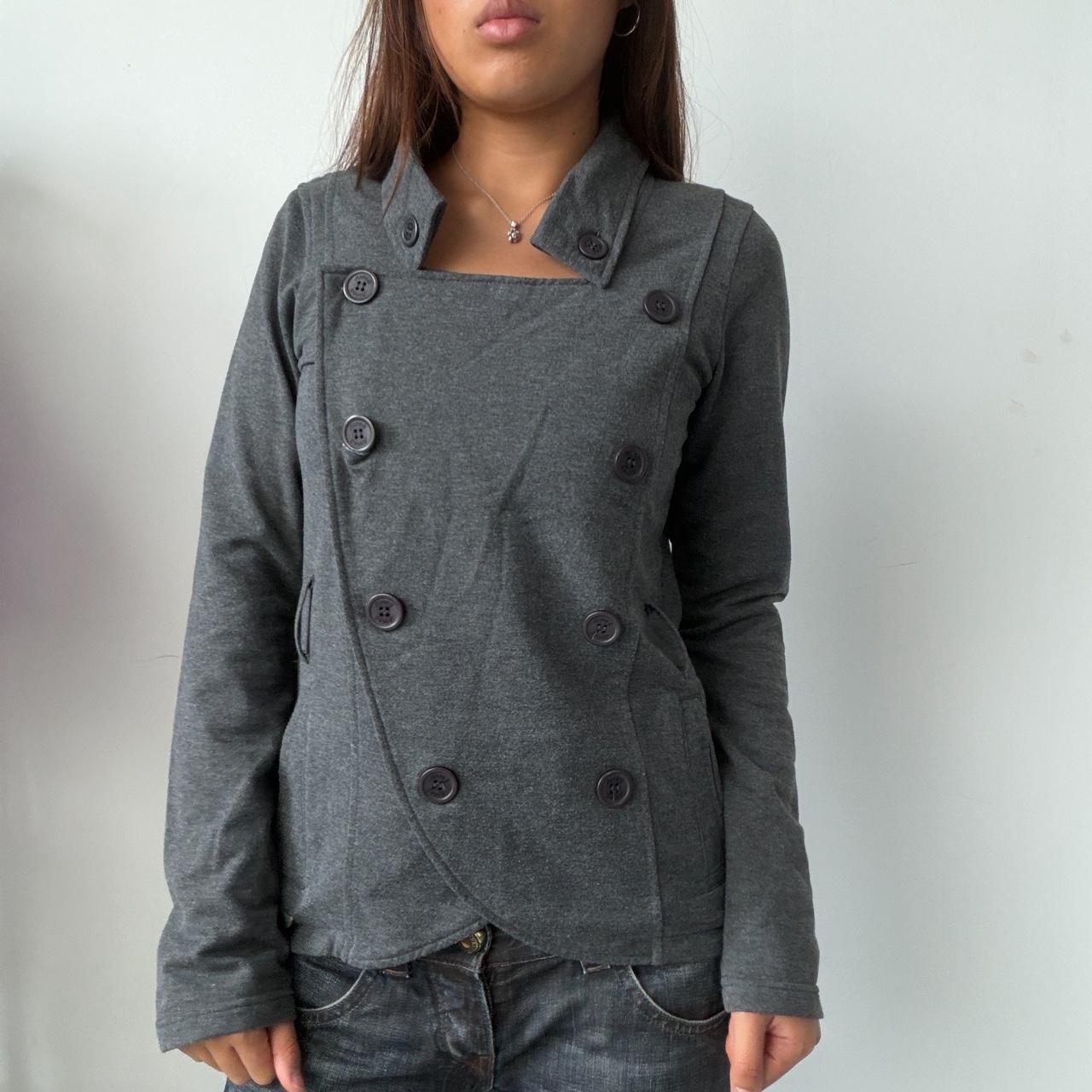 Vintage Grey Double Breasted Blazer