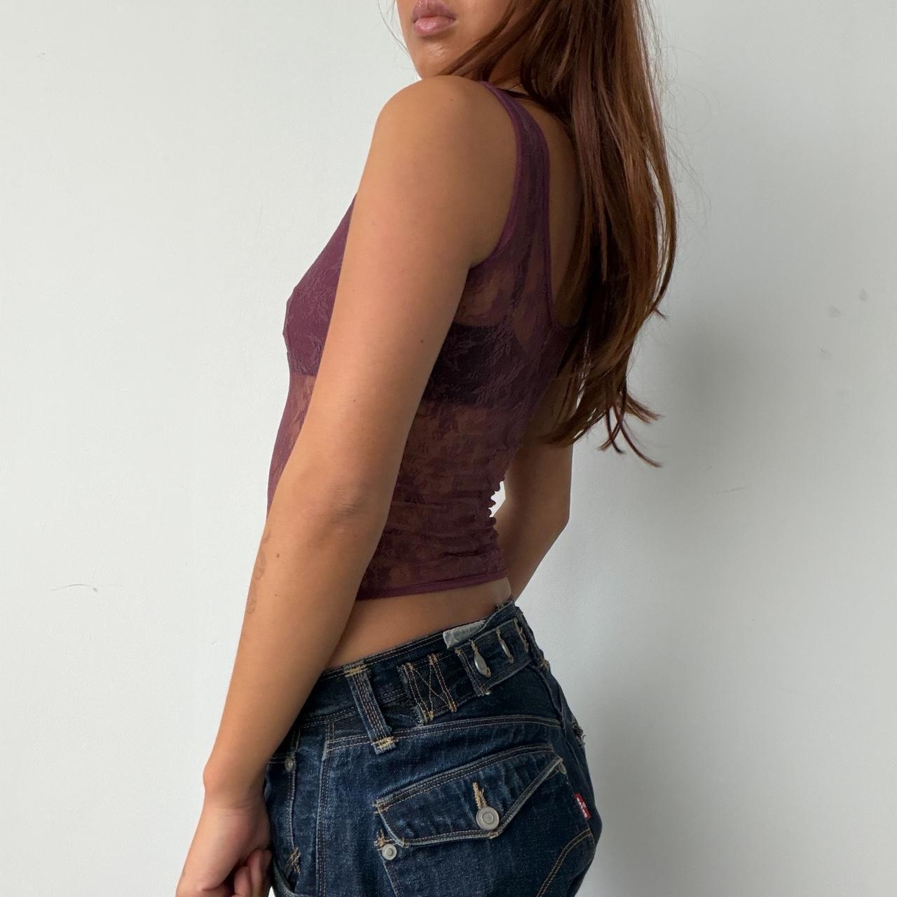 Vintage Purple Lace Cami