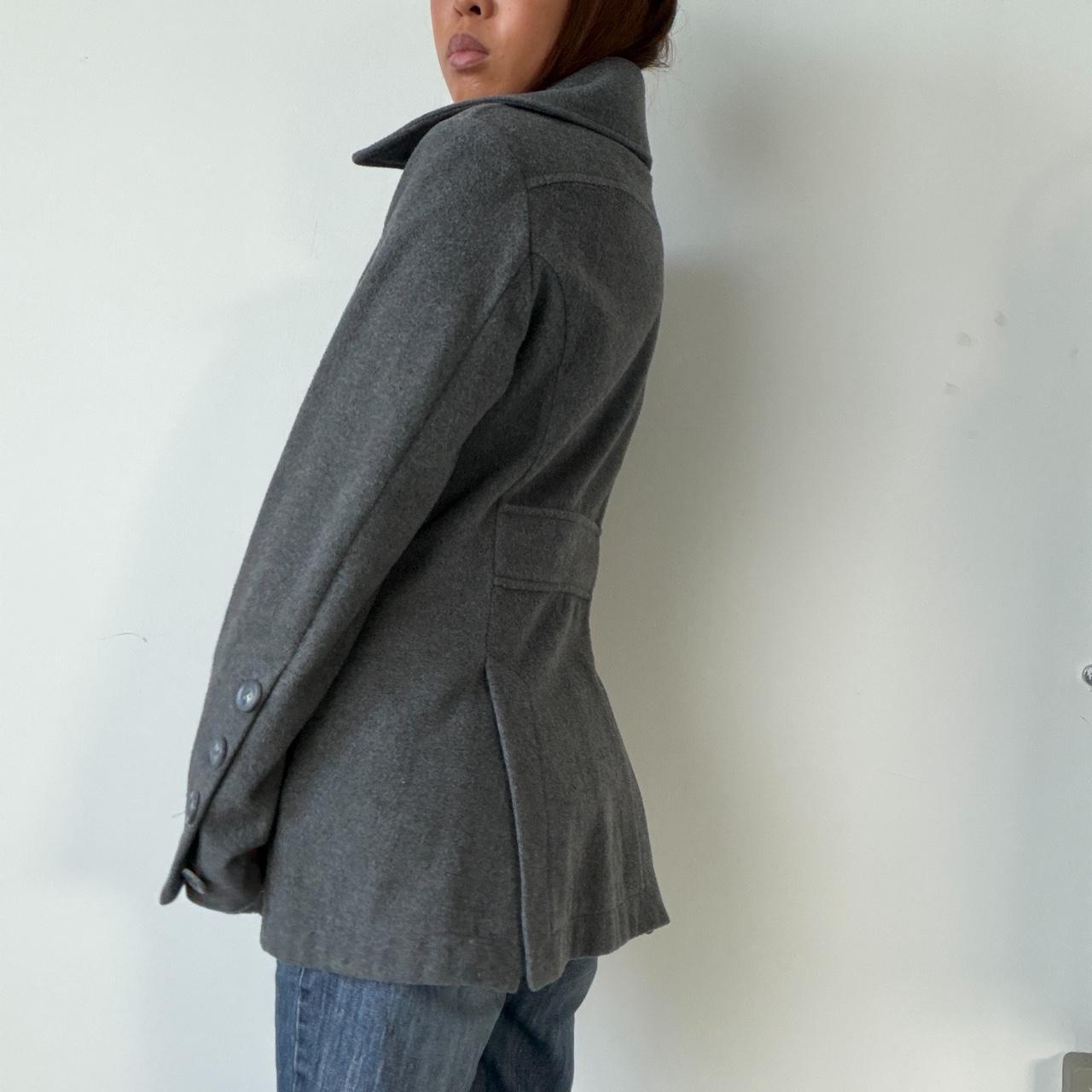 Vintage Grey Wool Coat