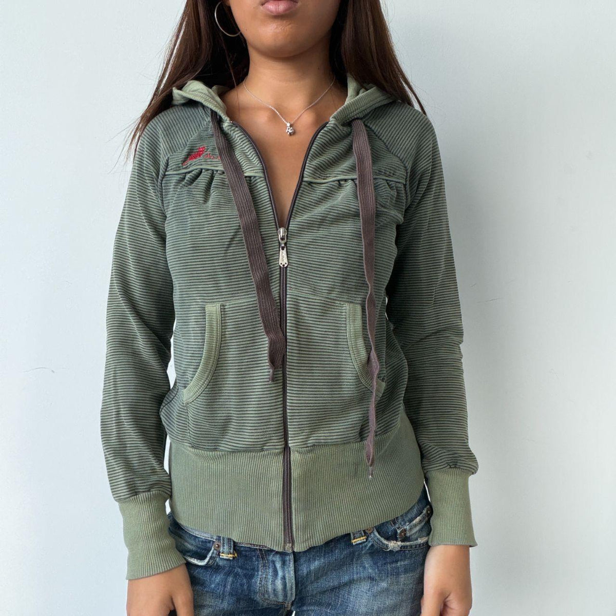 Vintage Khaki Stripe Jumper