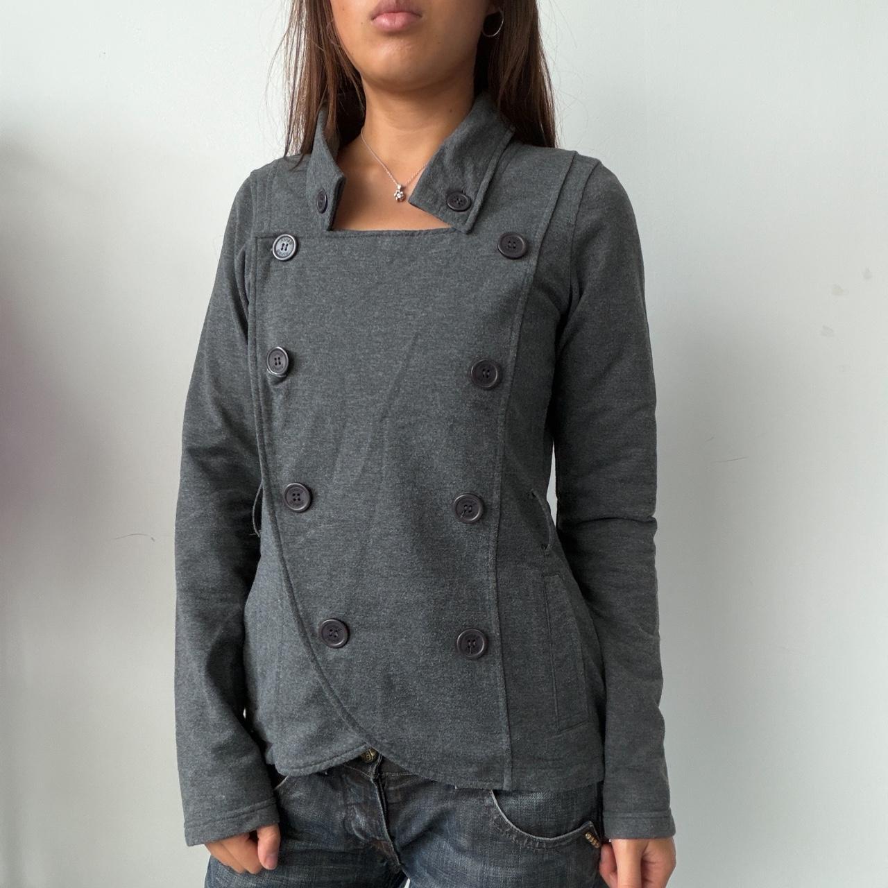 Vintage Grey Double Breasted Blazer
