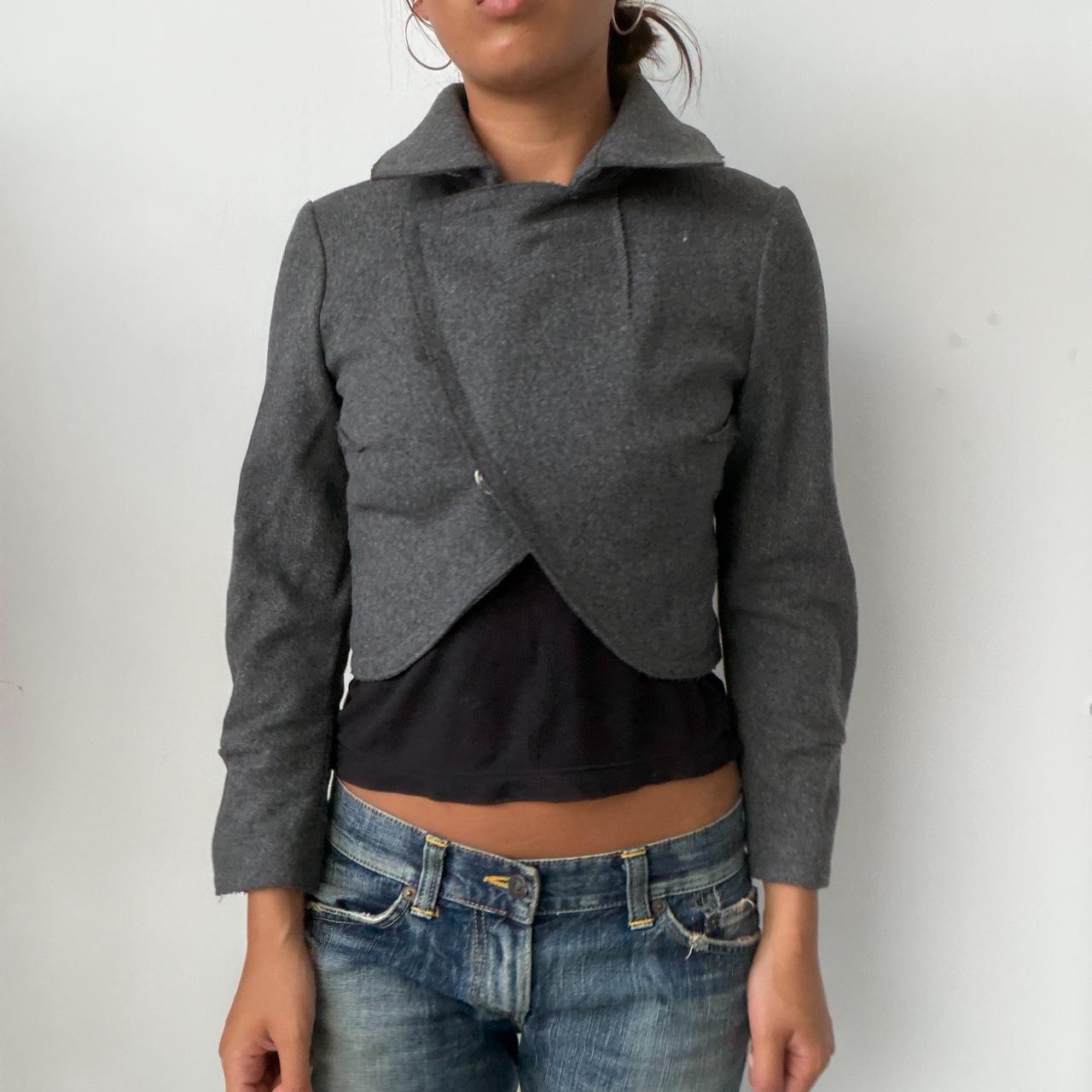 Vintage Fleece Grey Blazer