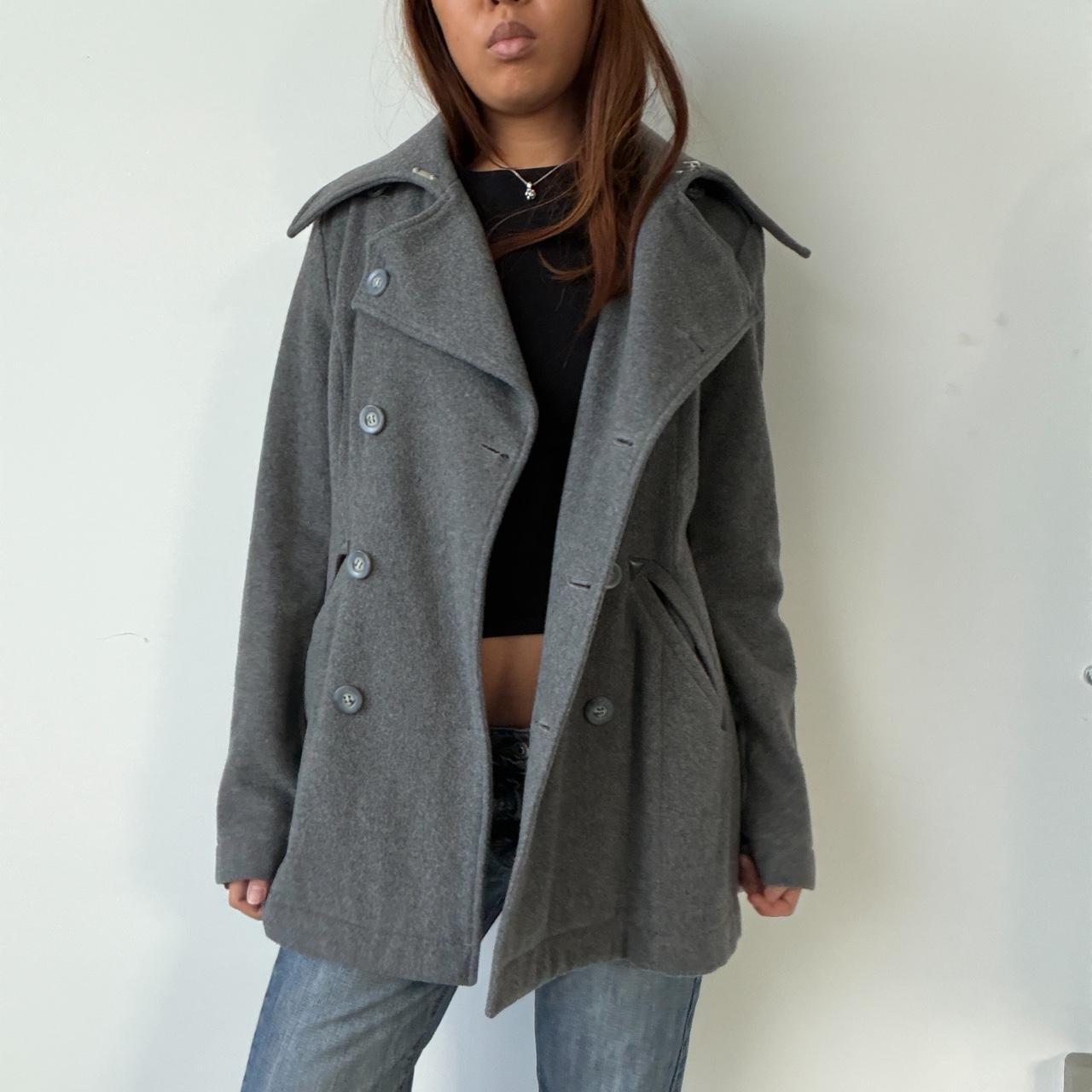 Vintage Grey Wool Coat