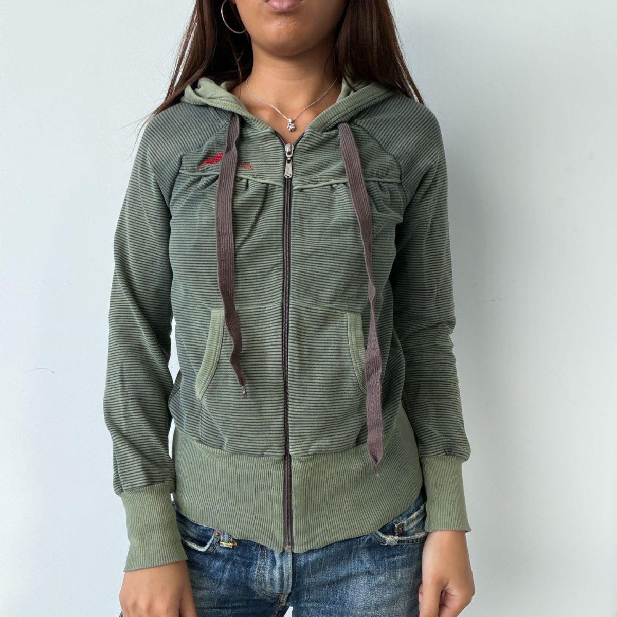 Vintage Khaki Stripe Jumper