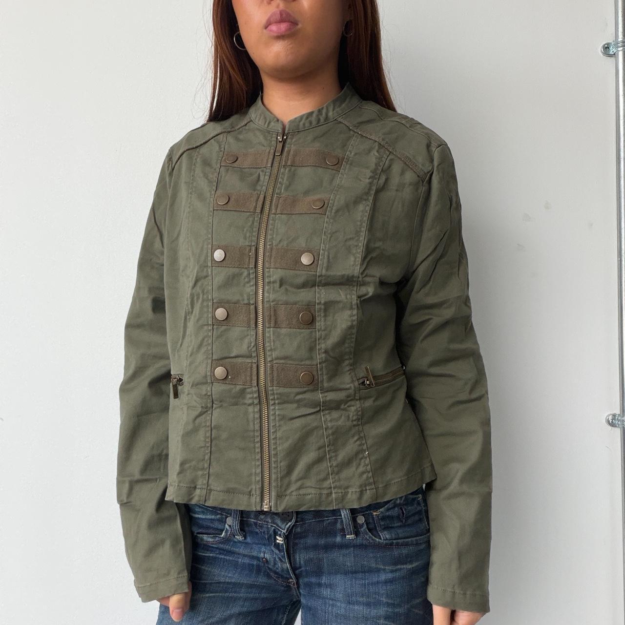 Vintage Khaki Military Jacket