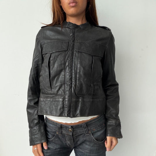 Vintage Black Leather Jacket