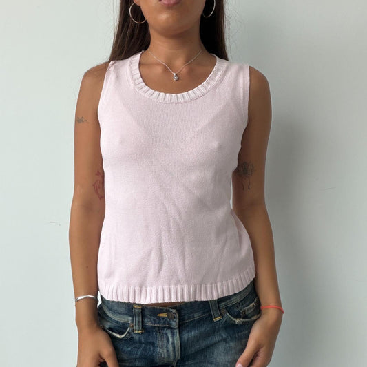 Vintage Baby Pink Knit Top