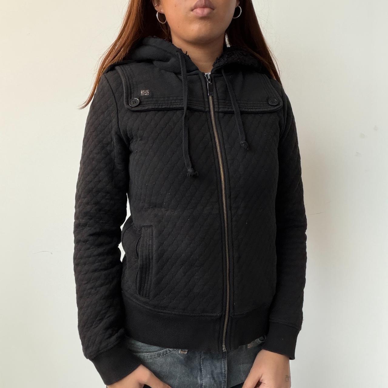 Vintage Black DC Zip Up Jumper