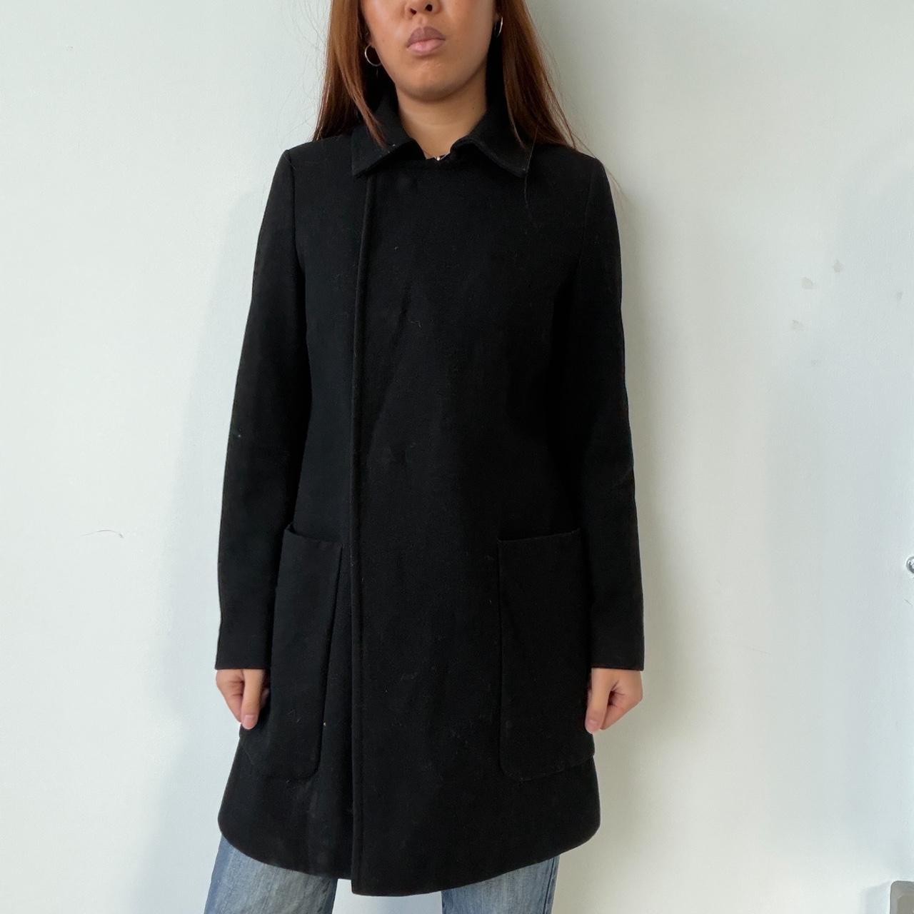 Vintage Black Wool Coat