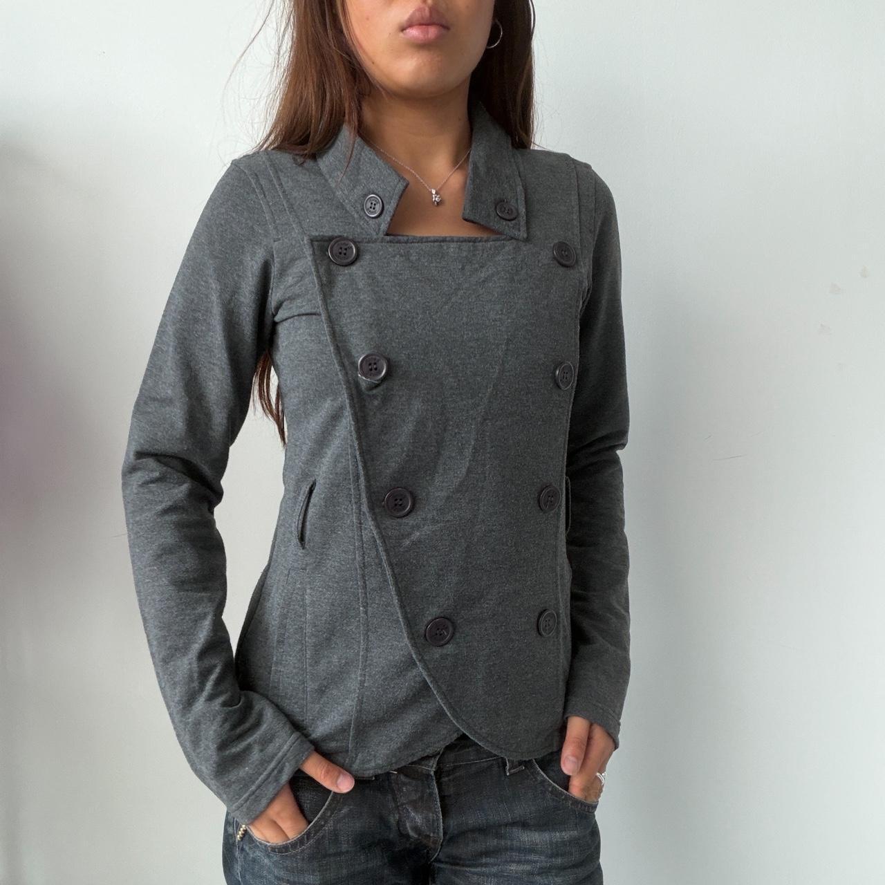 Vintage Grey Double Breasted Blazer