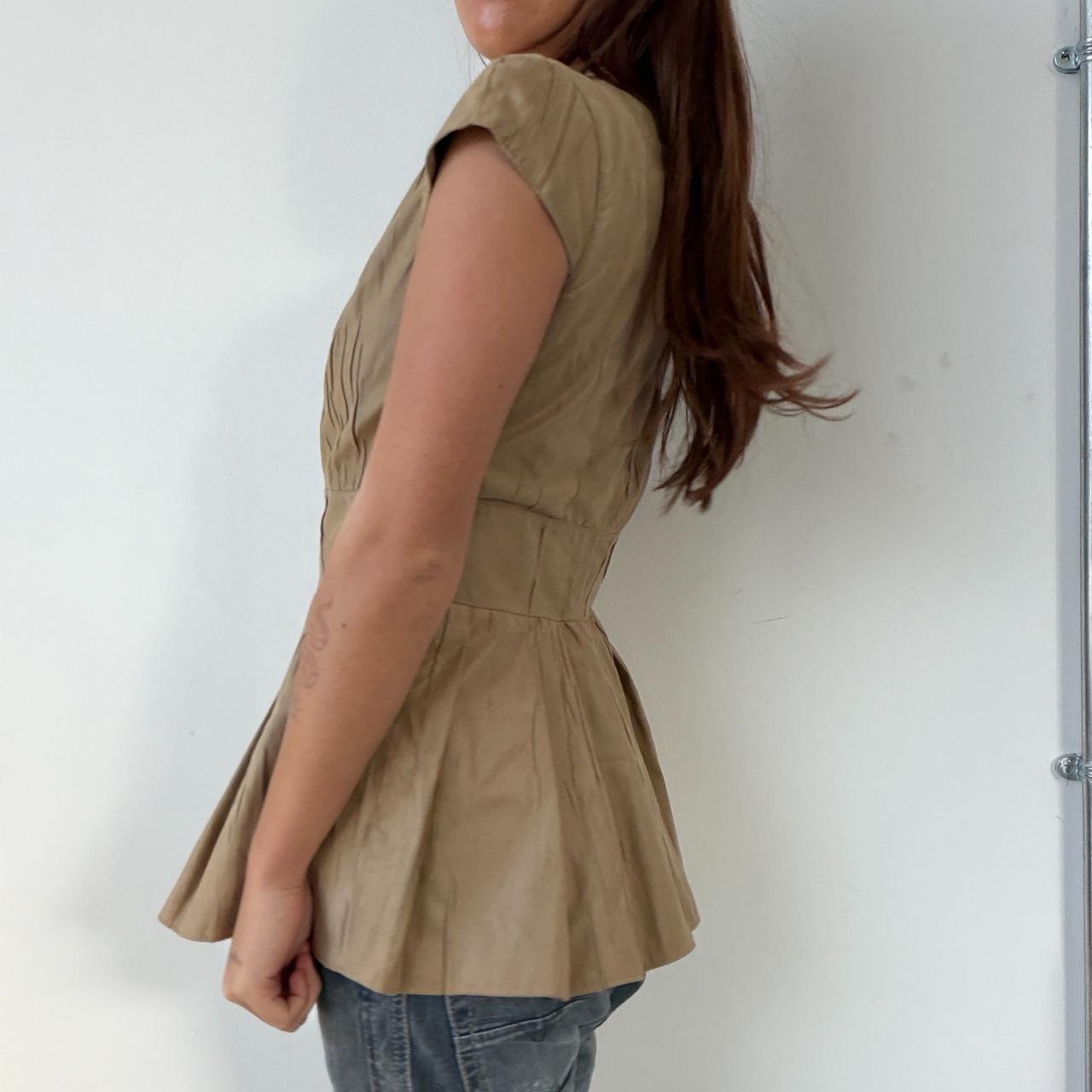Vintage Beige Tunic Top
