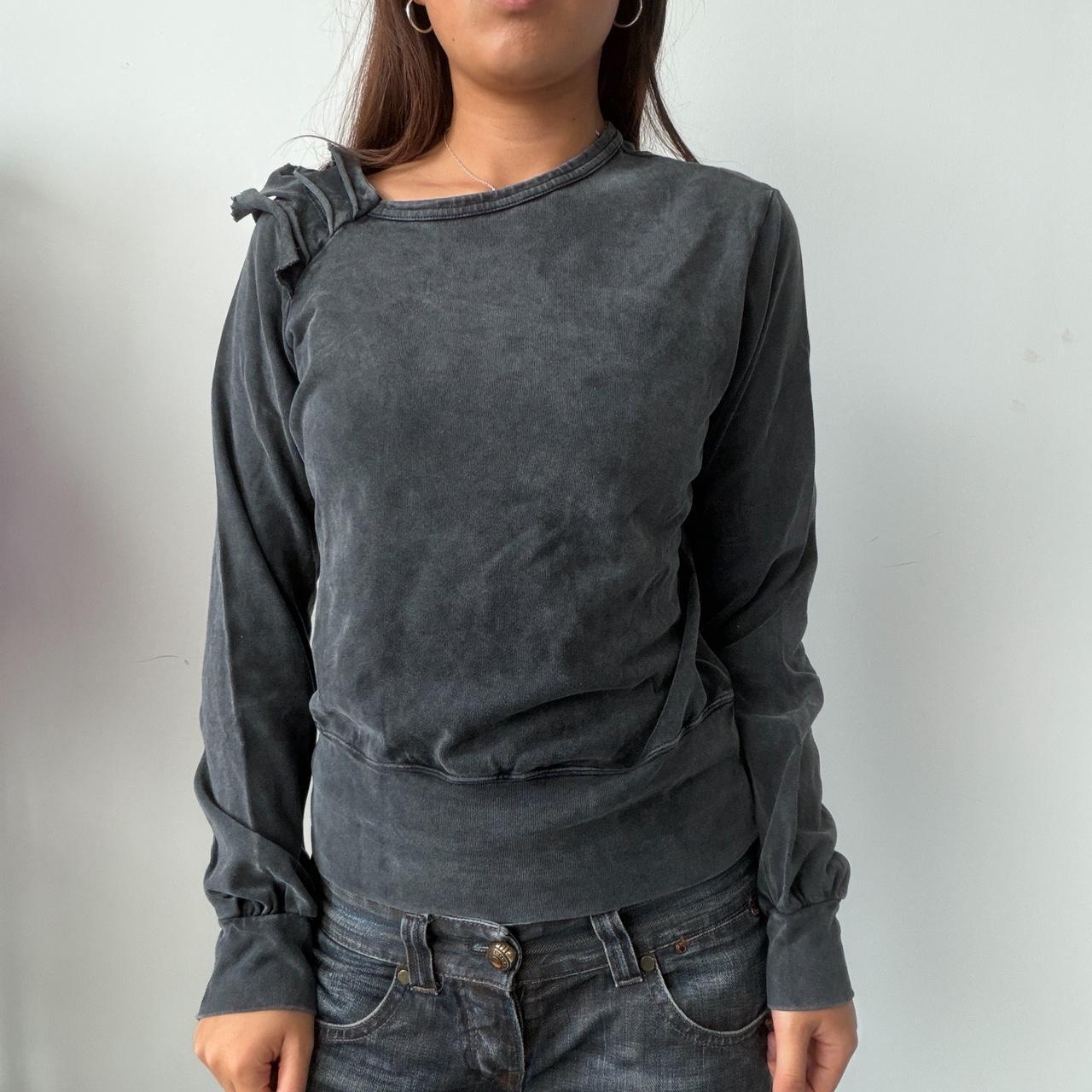 Vintage Grey Asymmetrical Jumper