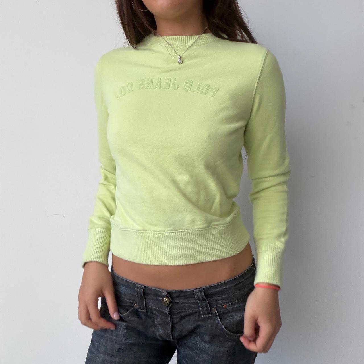 Vintage Green Polo Jumper