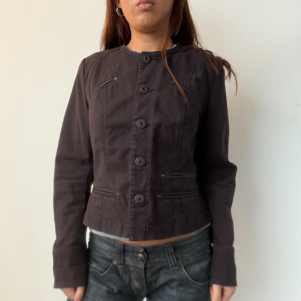 Vintage Brown Button Up Jacket