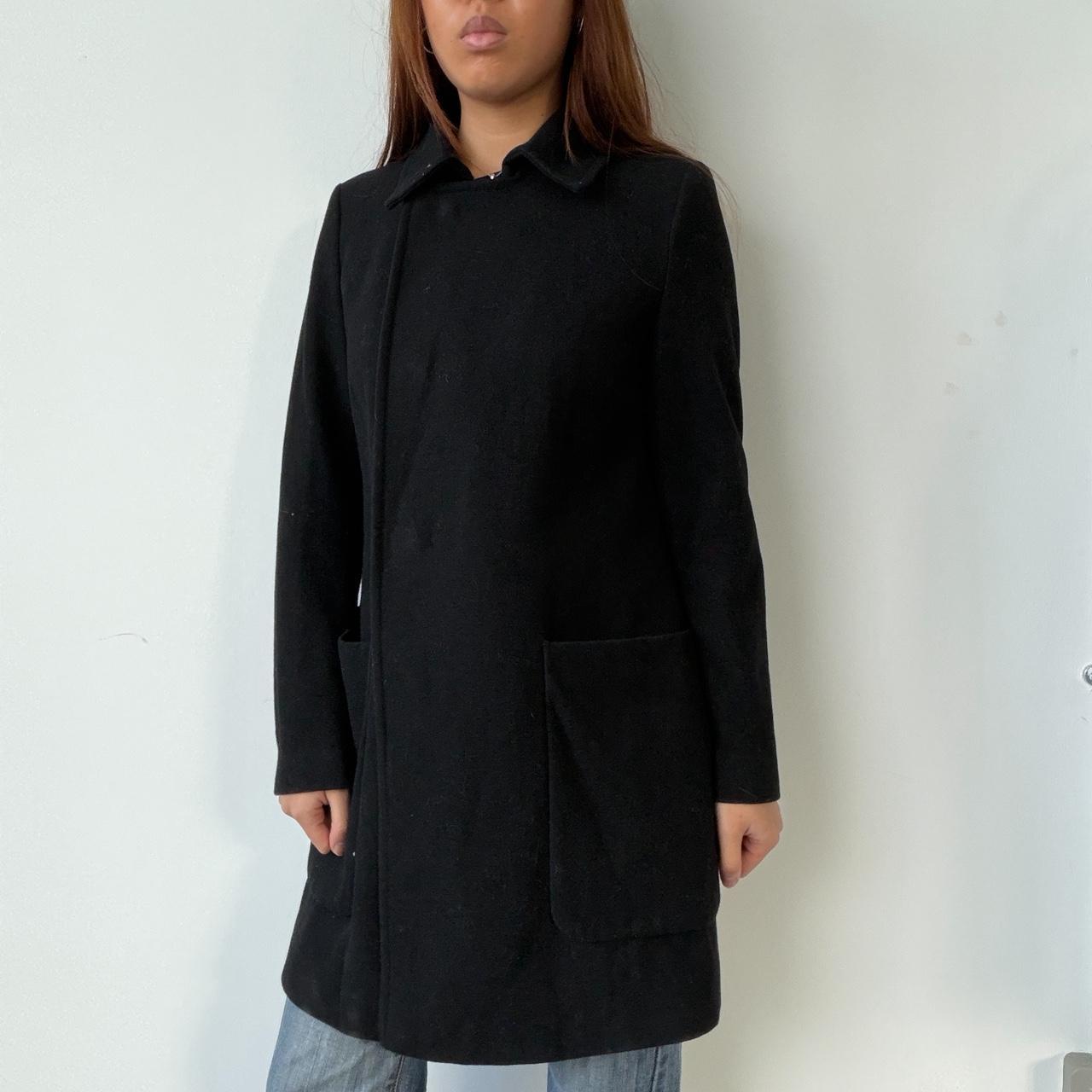 Vintage Black Wool Coat