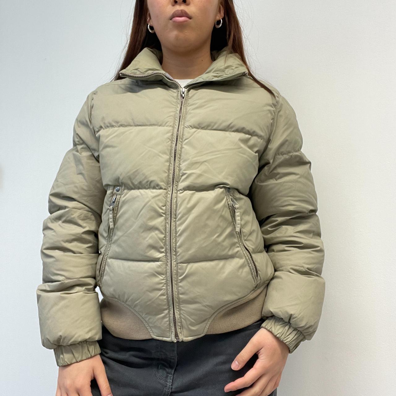 Khaki Beige Puffer Jacket