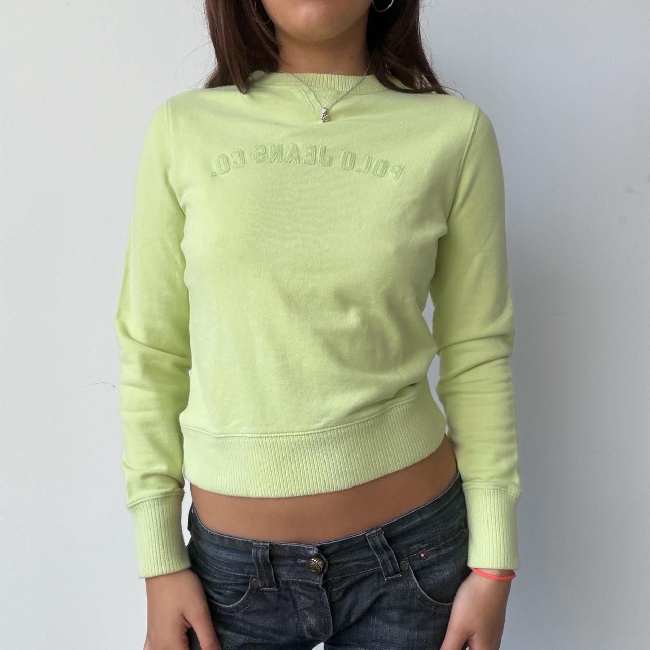 Vintage Green Polo Jumper