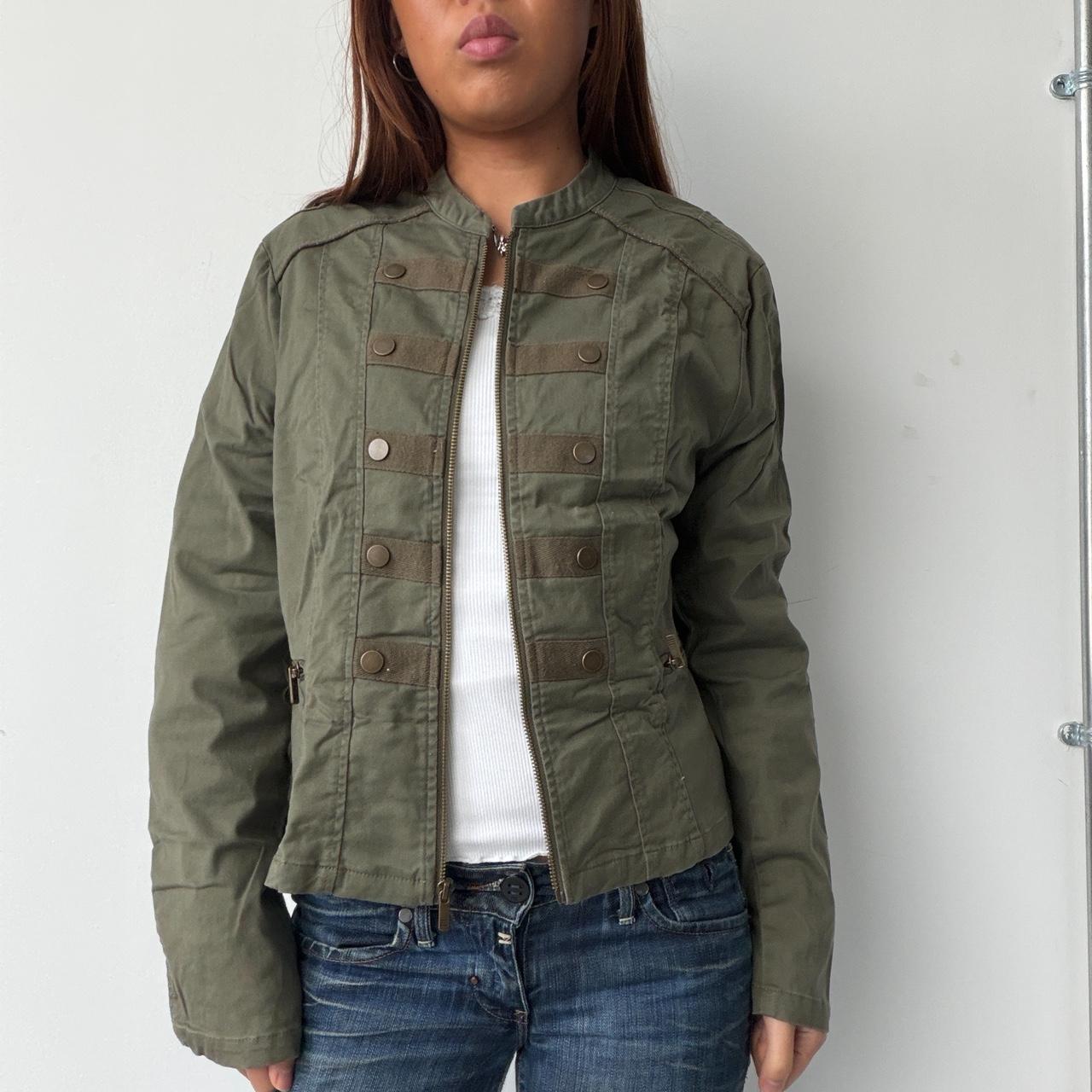 Vintage Khaki Military Jacket