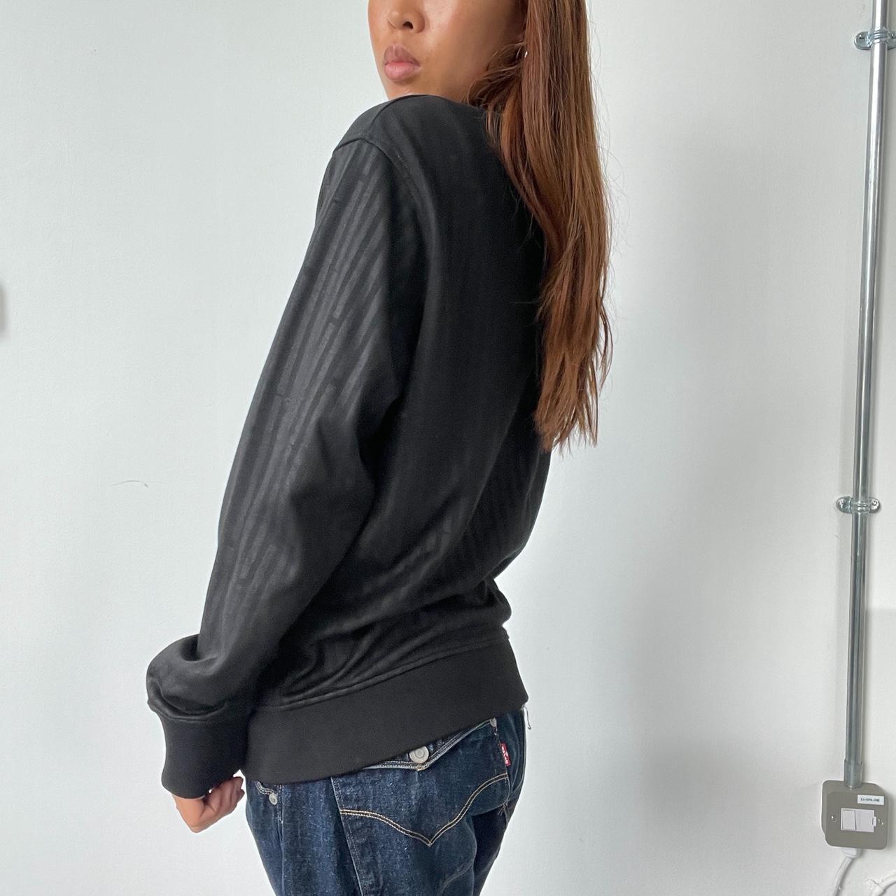 Vintage Black Track Zip Up Jacket